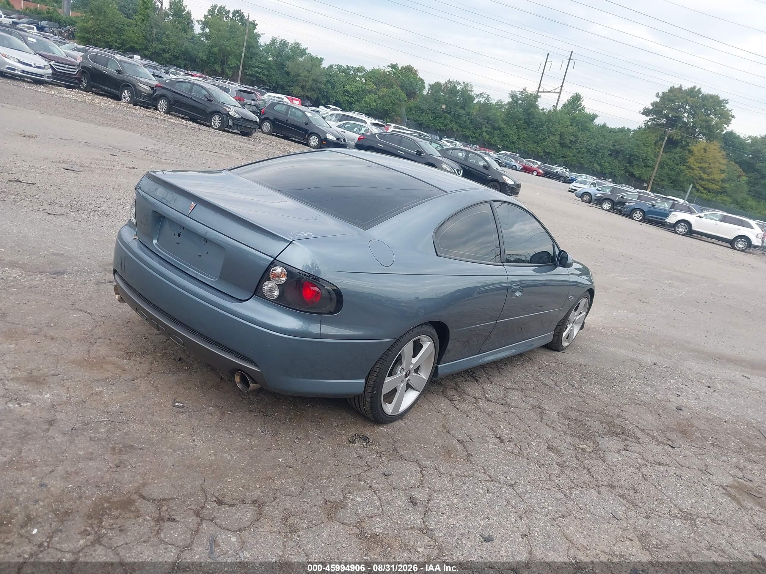 2006 Pontiac Gto   Turquoise vin: 6G2VX12U46L516206