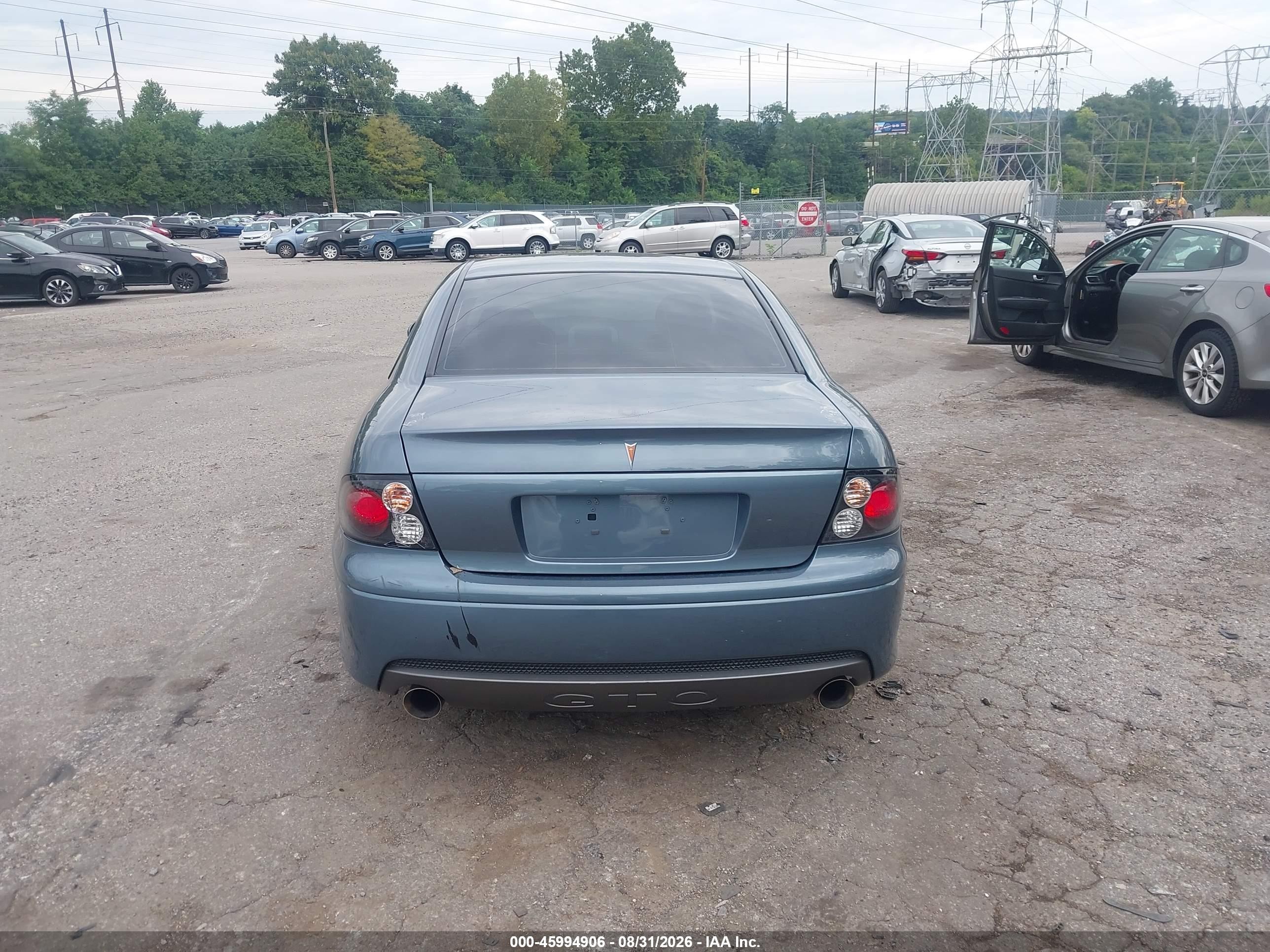 2006 Pontiac Gto   Turquoise vin: 6G2VX12U46L516206