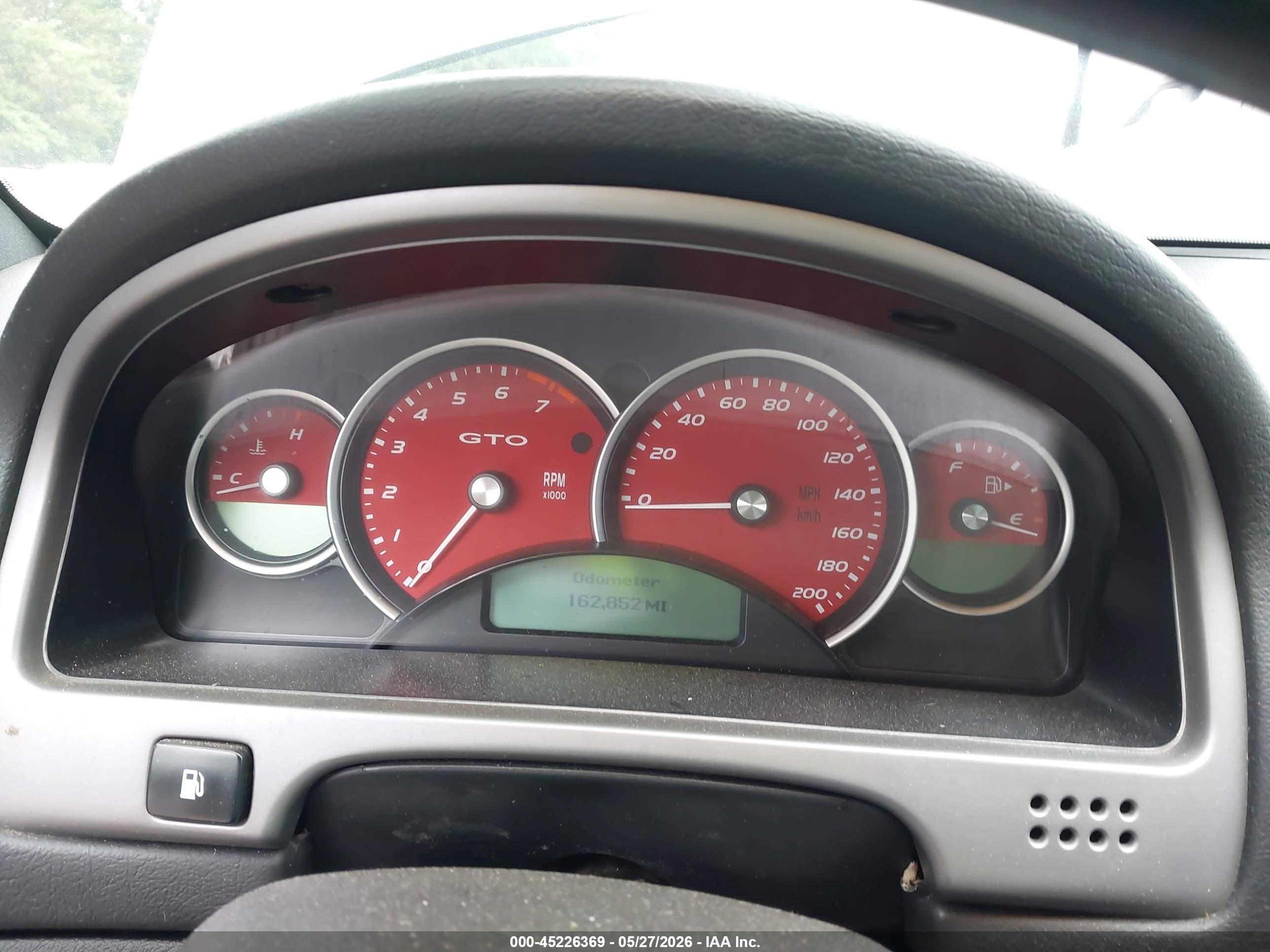 2006 Pontiac Gto   Gray vin: 6G2VX12U46L819731