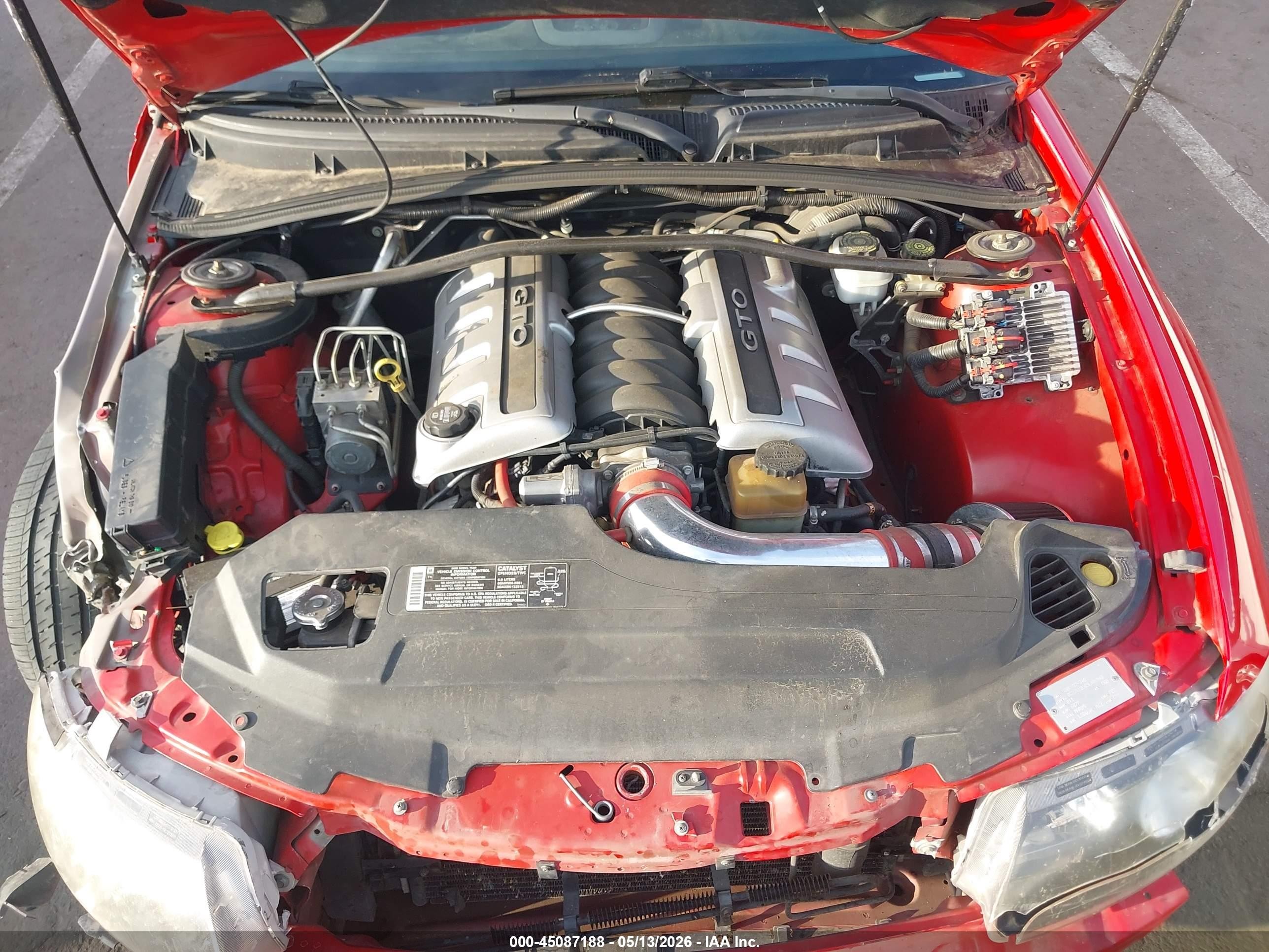 2005 Pontiac Gto   Red vin: 6G2VX12U65L406949