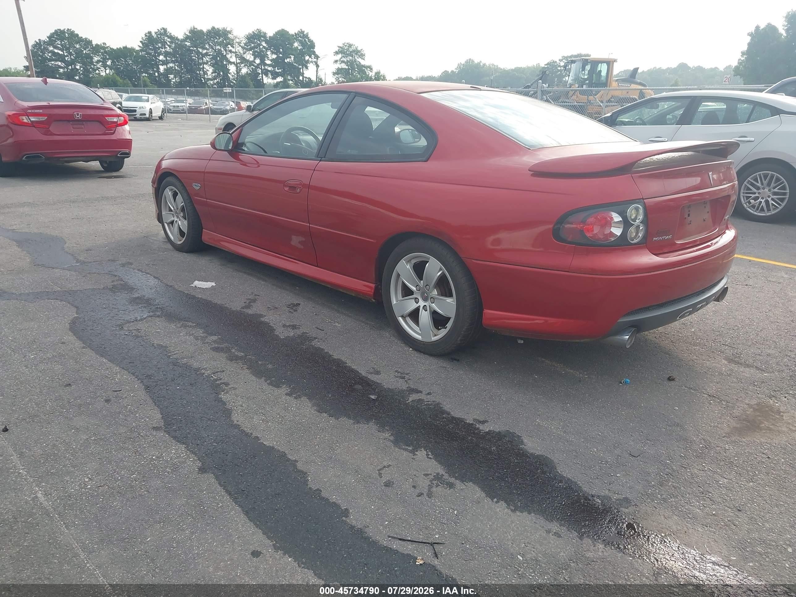 2006 Pontiac Gto   Red vin: 6G2VX12U96L566762