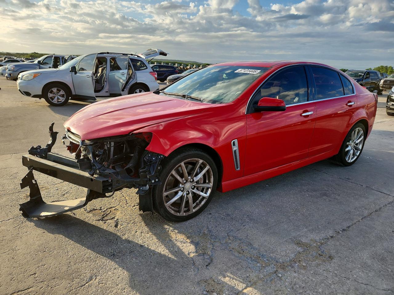 2014 Chevrolet Ss Red vin: 6G3F15RW0EL948855