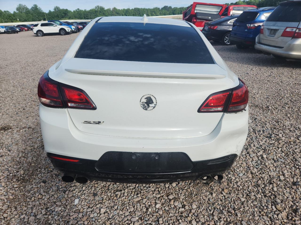 2015 Chevrolet Ss White vin: 6G3F15RW0FL113761 Damage: Rear Bumper, Multiple Scratches Heavy, 3