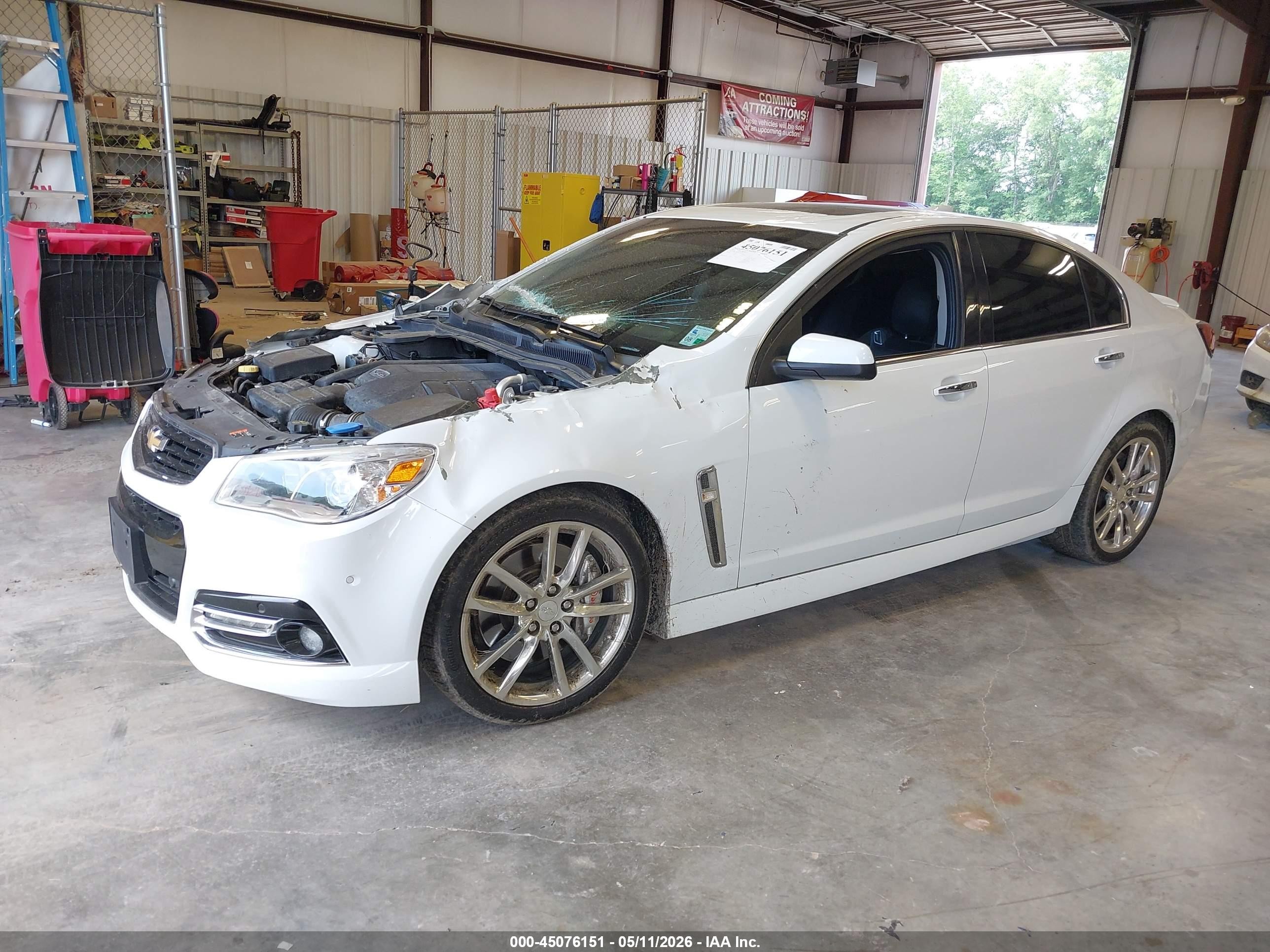 2015 Chevrolet Ss   White vin: 6G3F15RW2FL103216