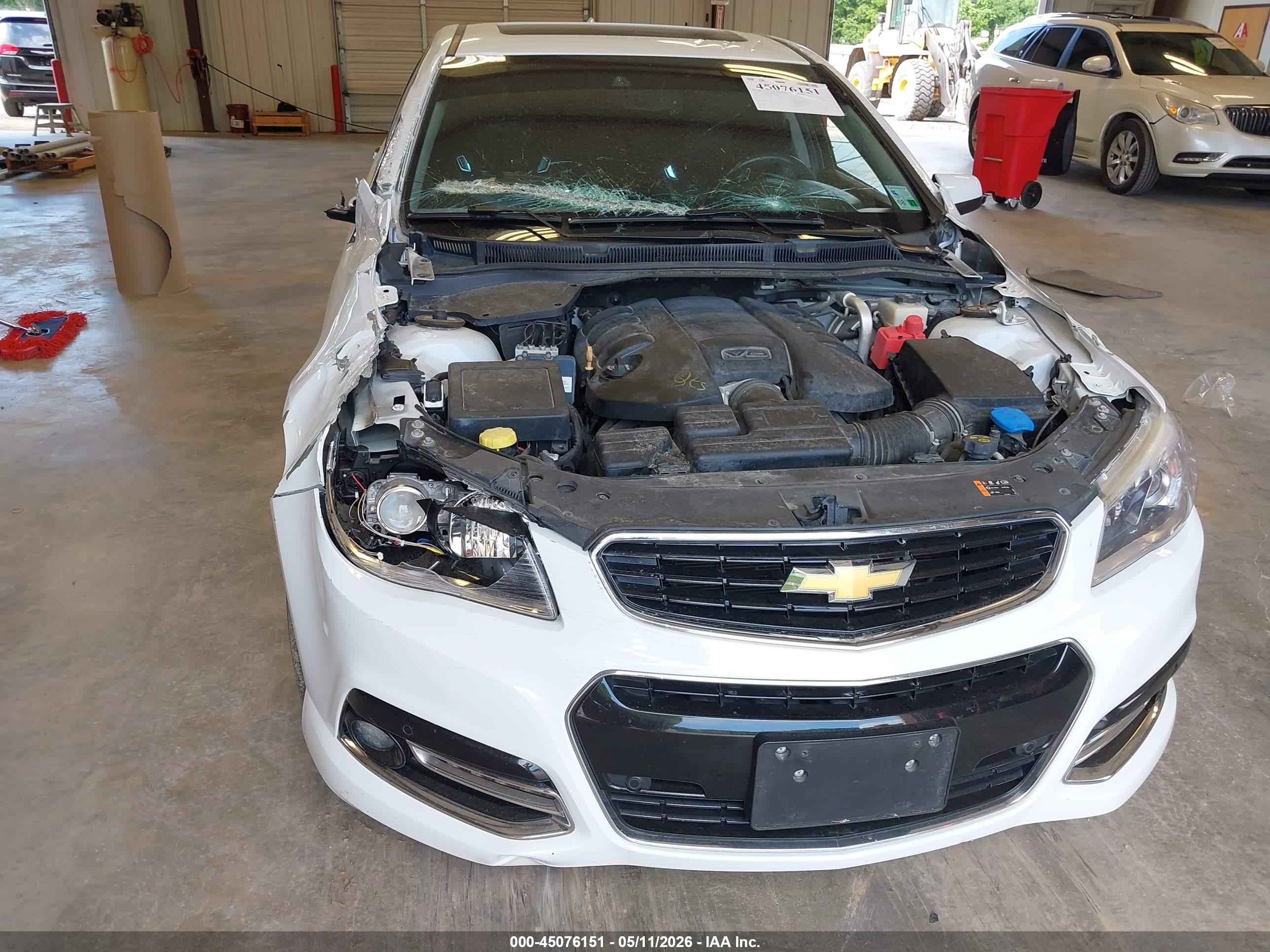 2015 Chevrolet Ss   White vin: 6G3F15RW2FL103216