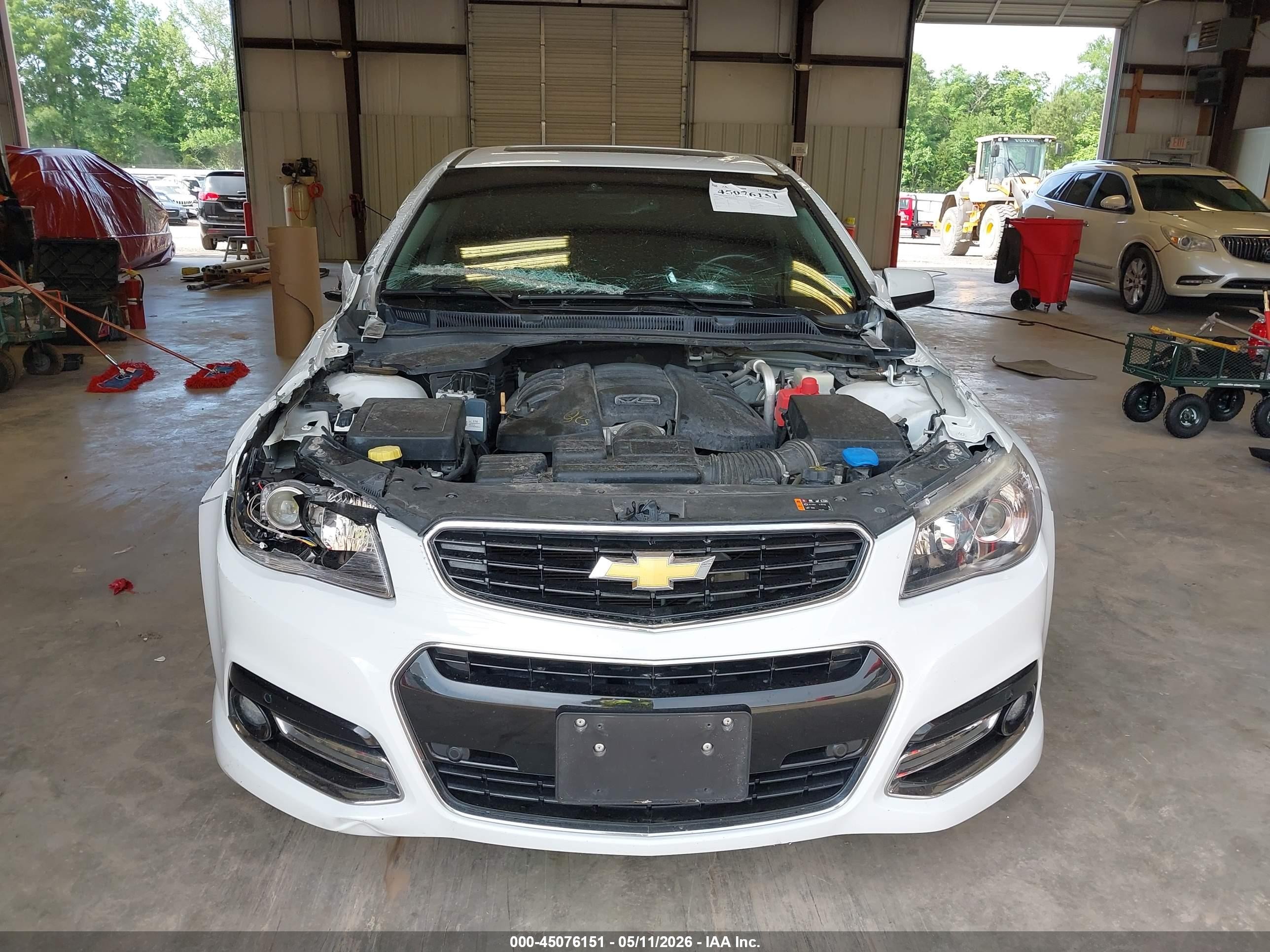 2015 Chevrolet Ss   White vin: 6G3F15RW2FL103216