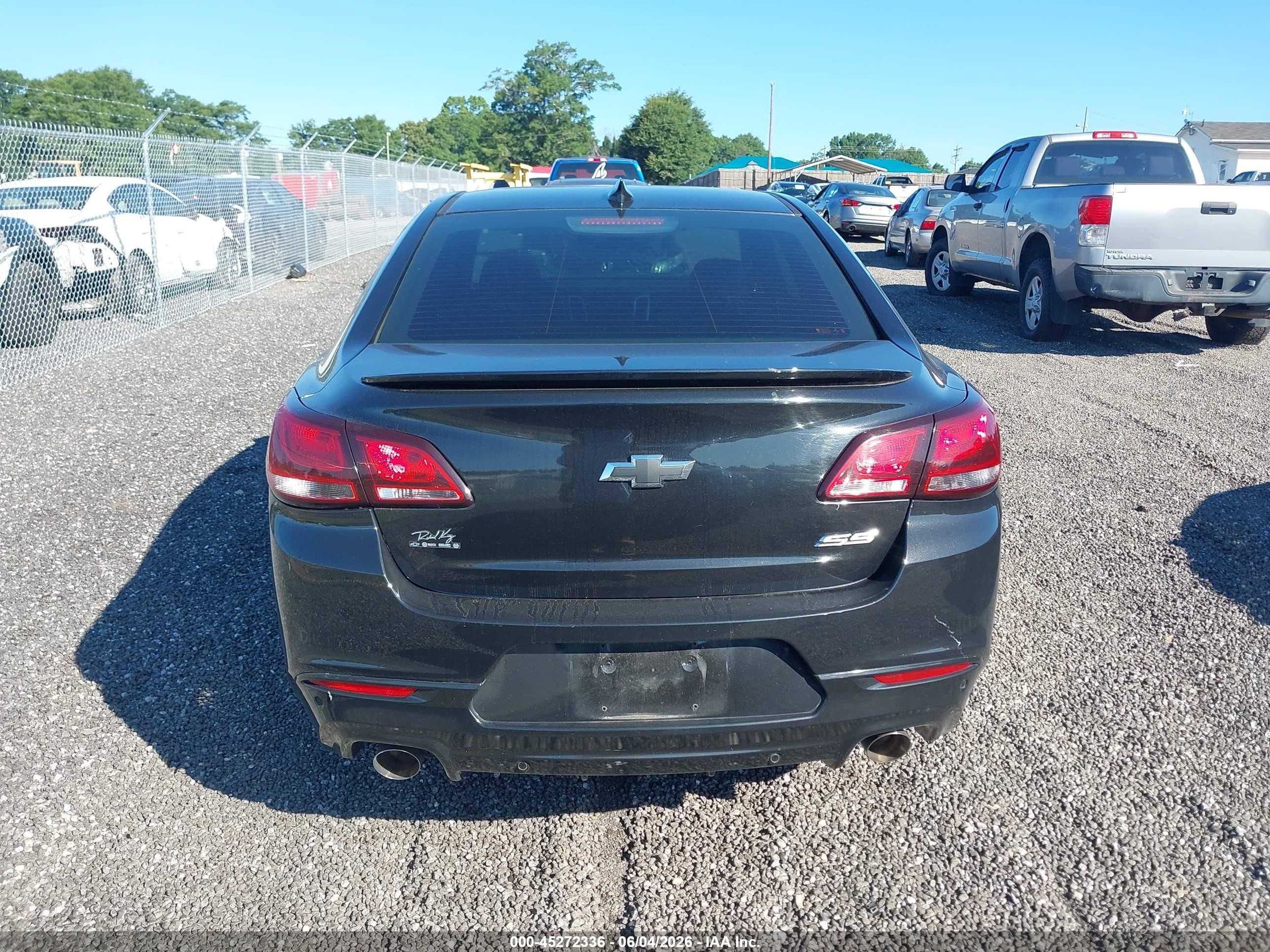 2015 Chevrolet Ss   Black vin: 6G3F15RW2FL125099