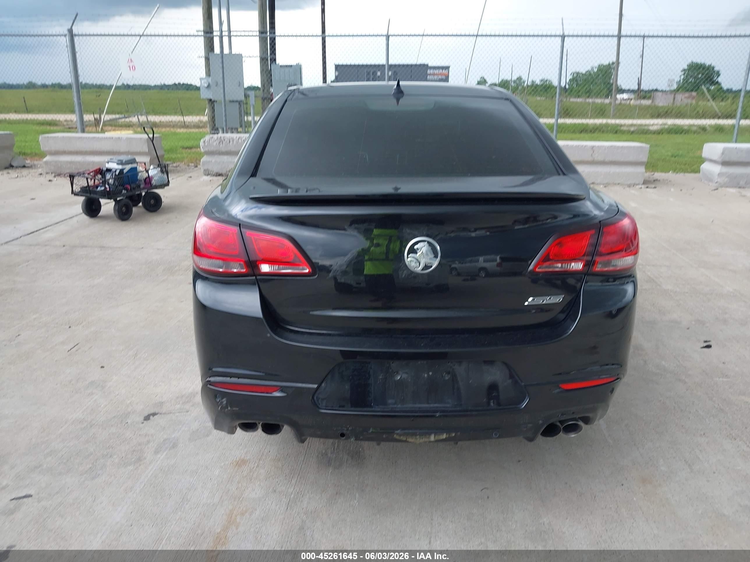 2014 Chevrolet Ss   Black vin: 6G3F15RW5EL950715