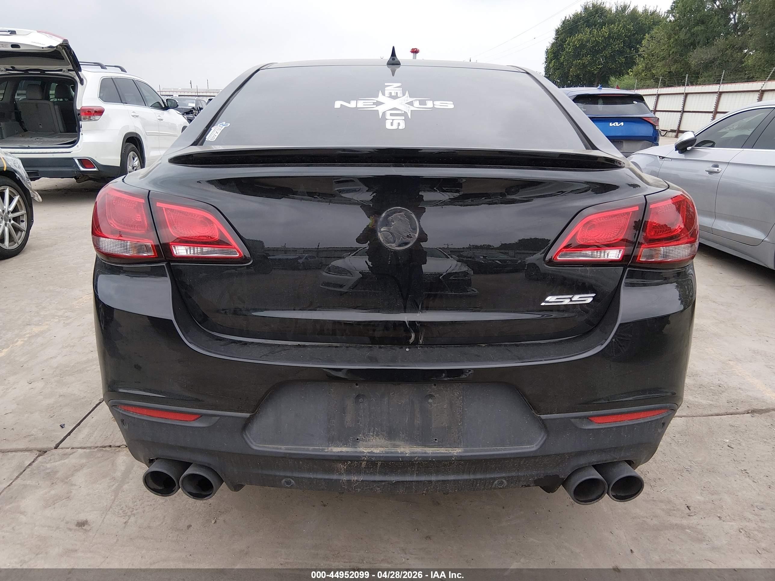 2014 Chevrolet Ss   Black vin: 6G3F15RW7EL928361