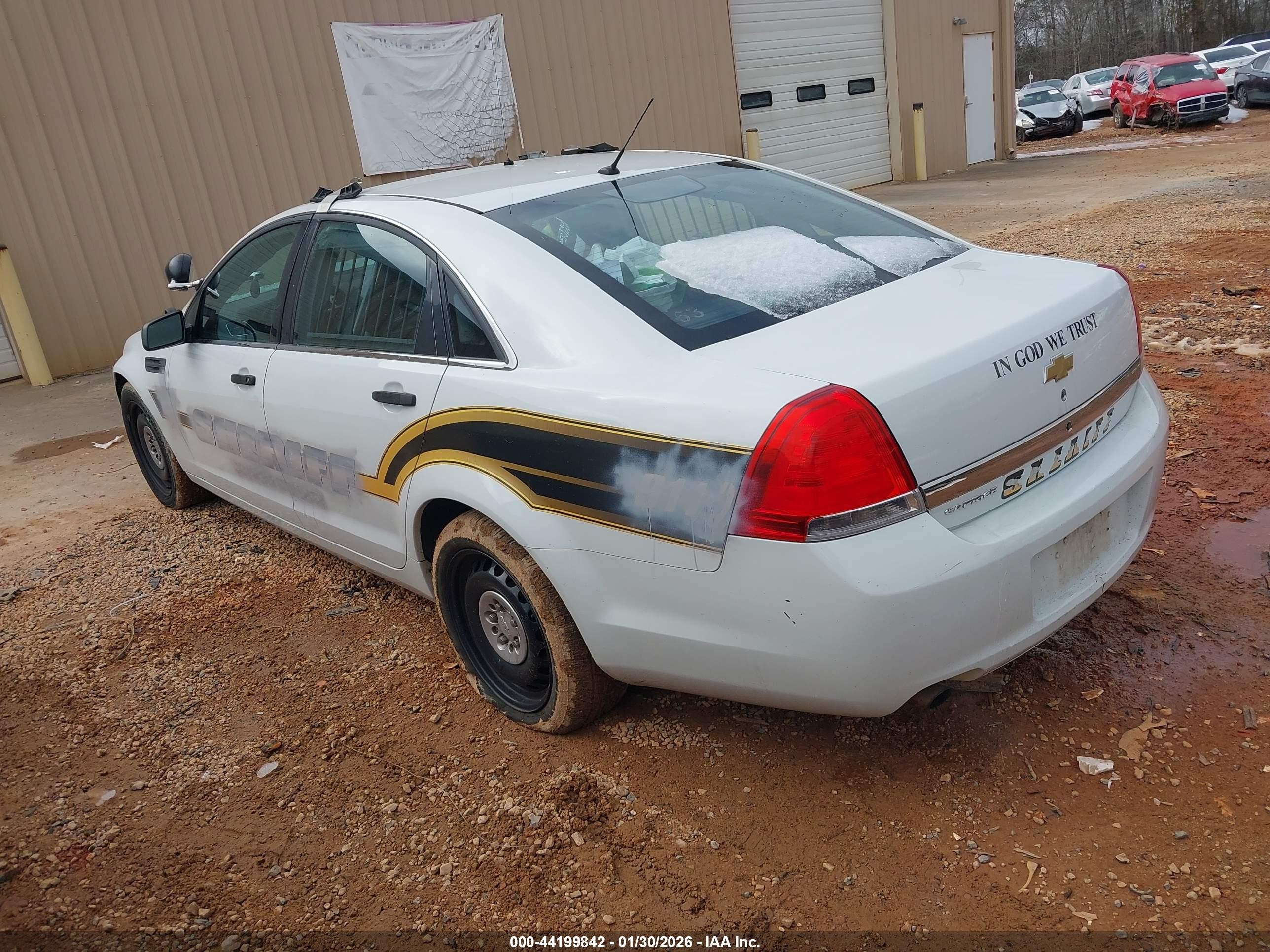 2015 Chevrolet Caprice Police White vin: 6G3NS5U22FL127352