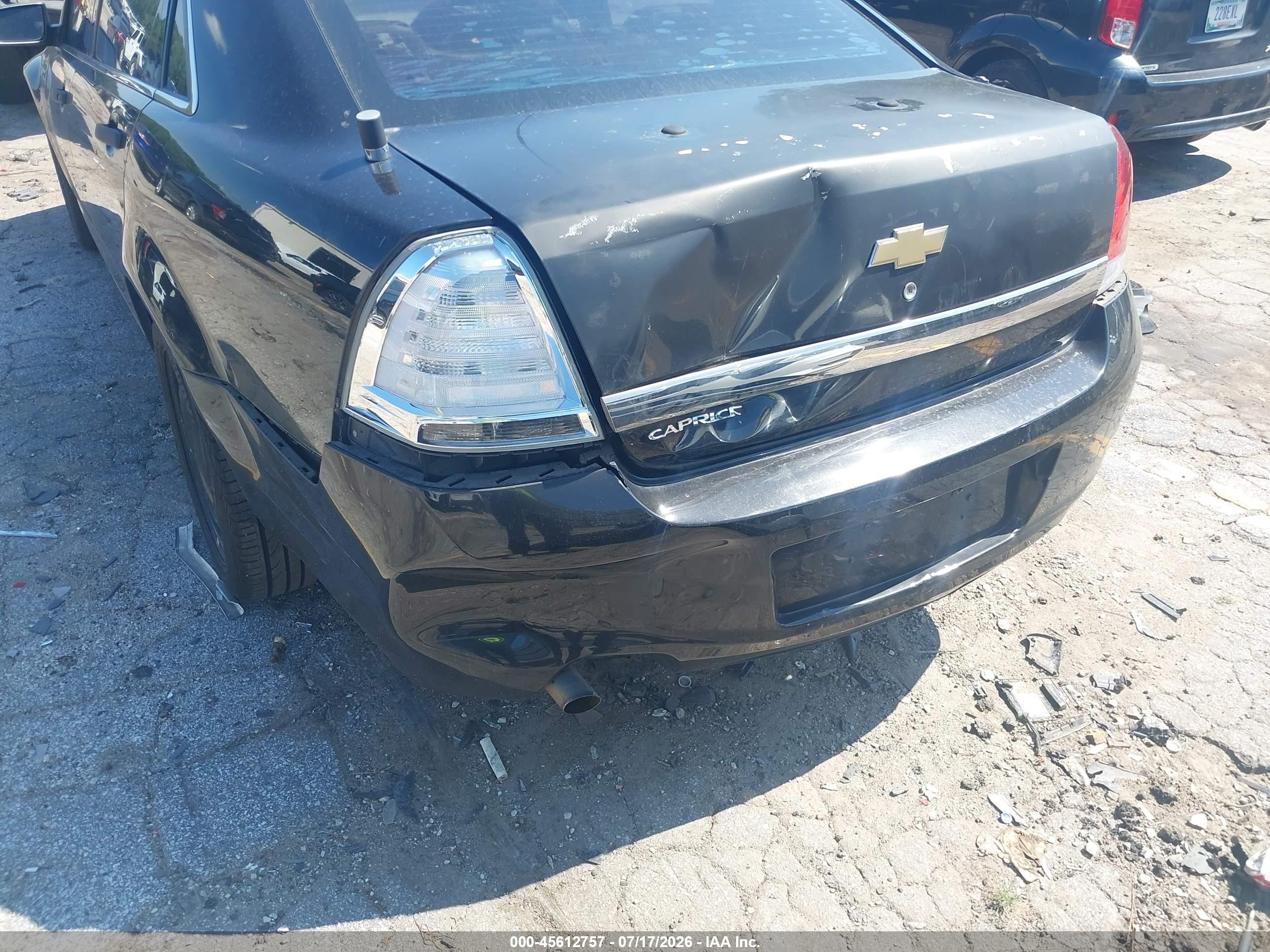 2014 Chevrolet Caprice Police Black vin: 6G3NS5U36EL948588