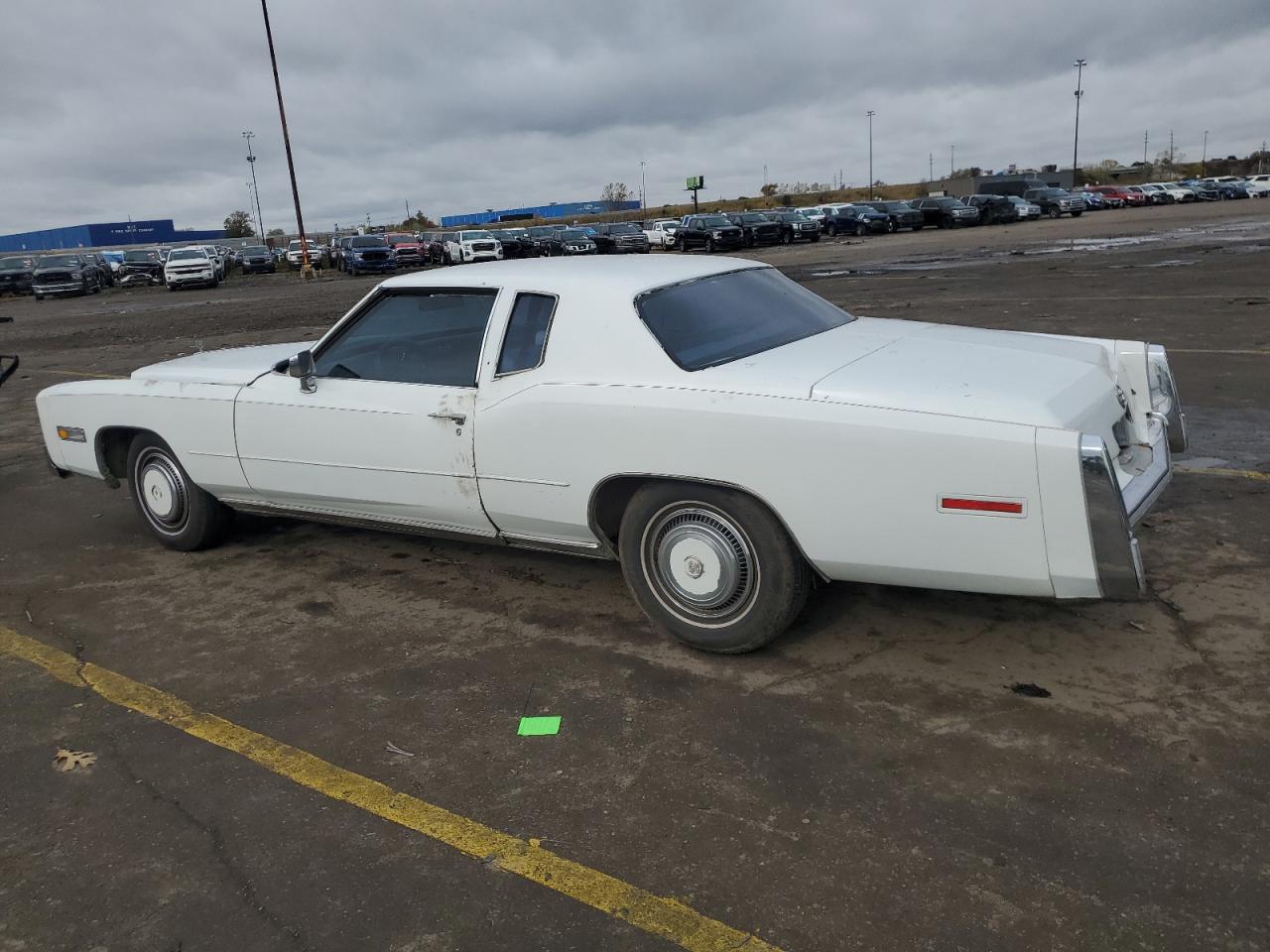 1977 Cadillac Eldorado White vin: 6L47S7Q251858