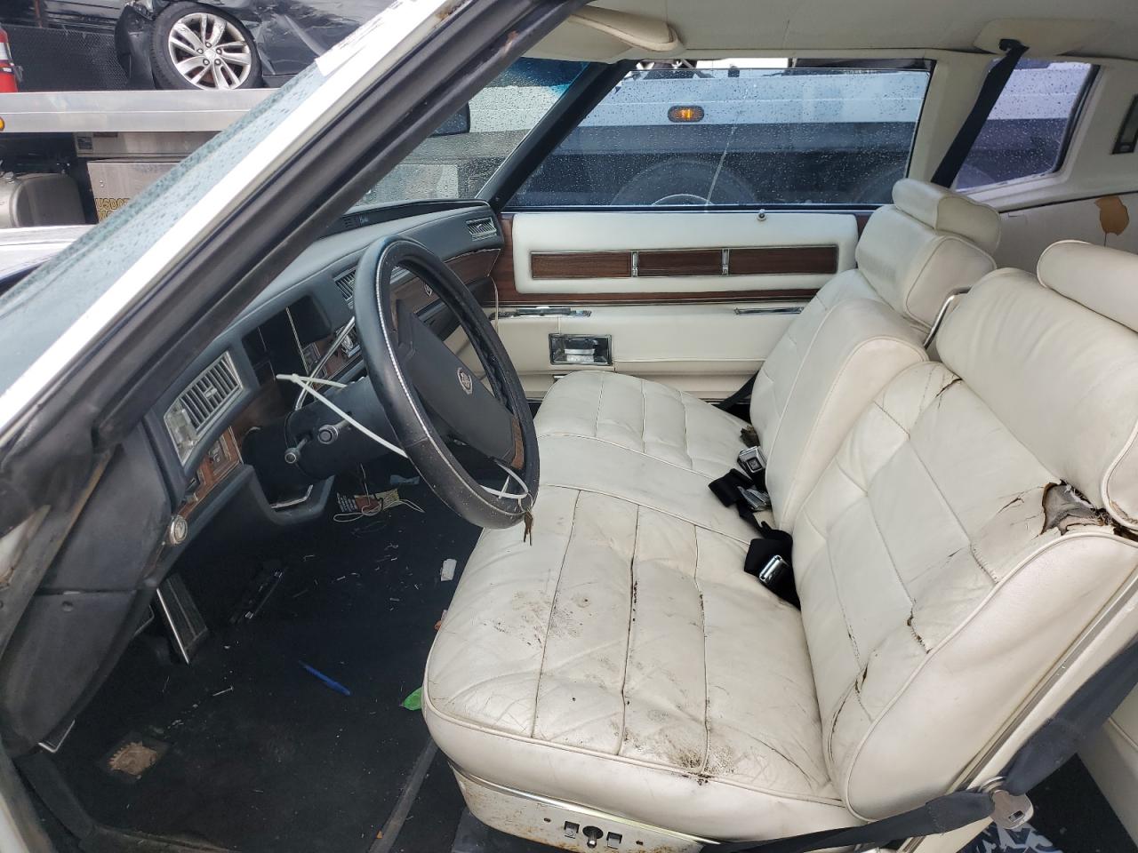 1977 Cadillac Eldorado White vin: 6L47S7Q251858