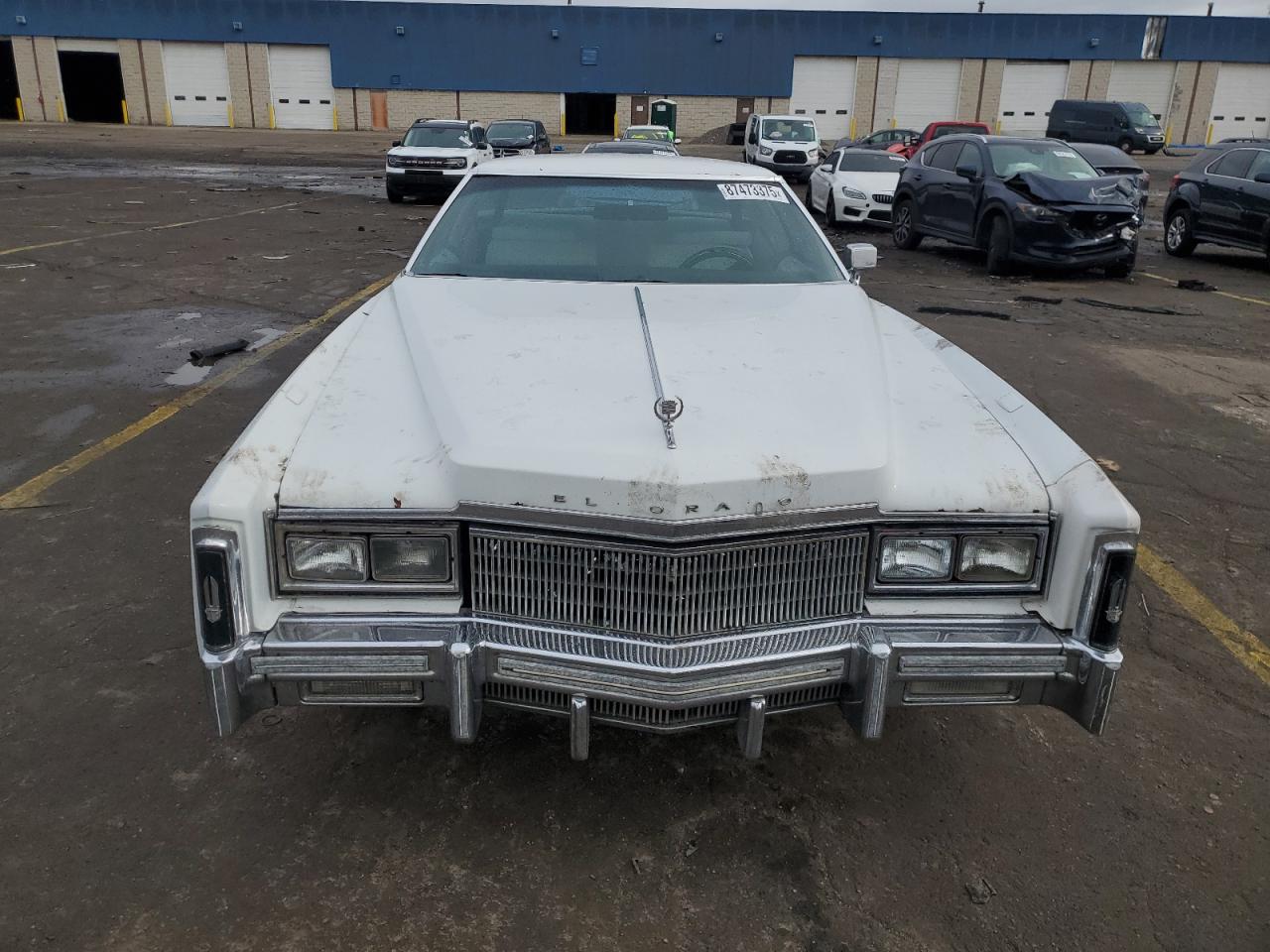 1977 Cadillac Eldorado White vin: 6L47S7Q251858