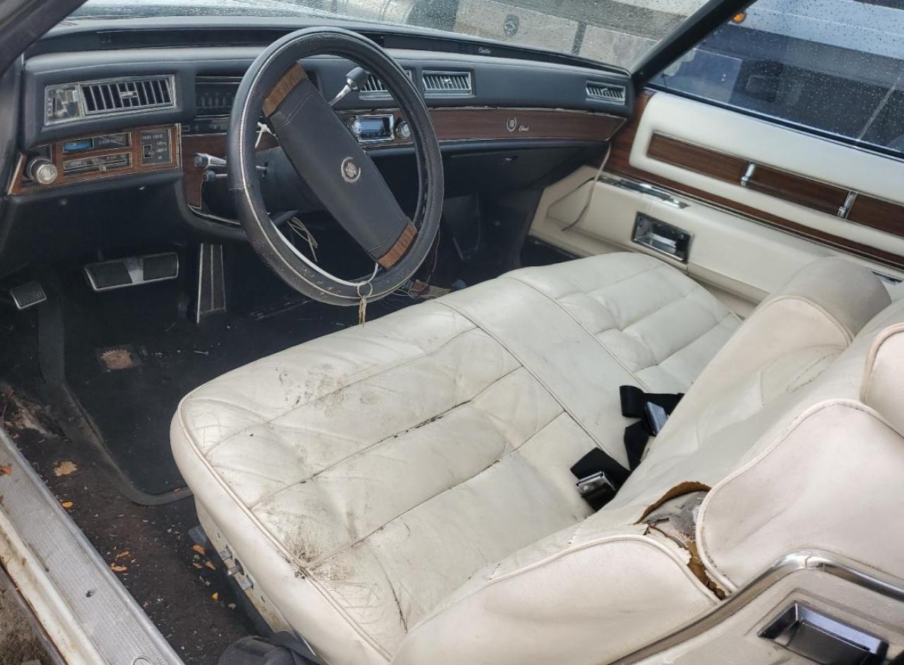 1977 Cadillac Eldorado White vin: 6L47S7Q251858