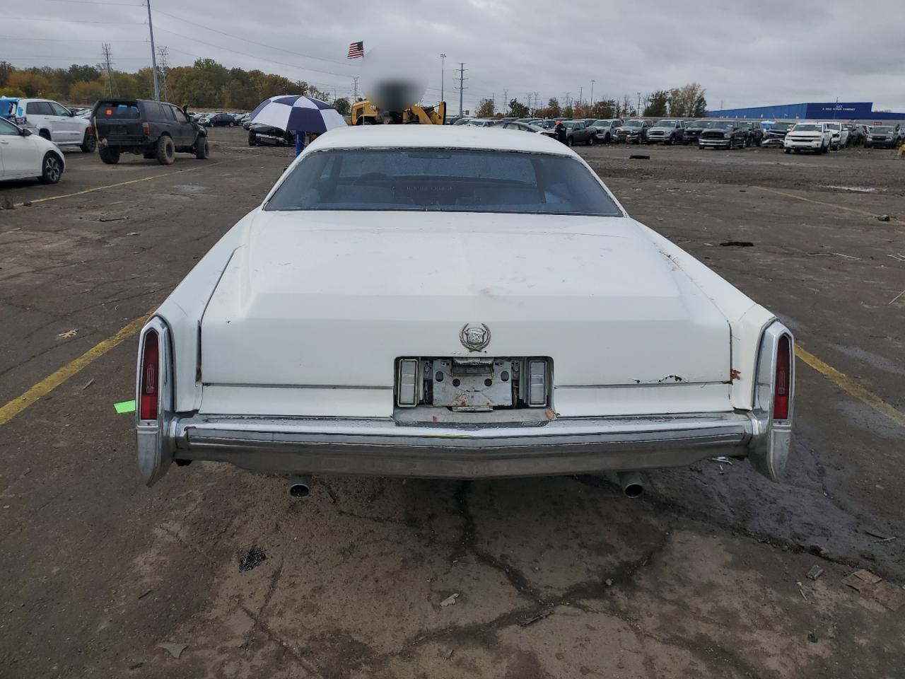 1977 Cadillac Eldorado White vin: 6L47S7Q251858