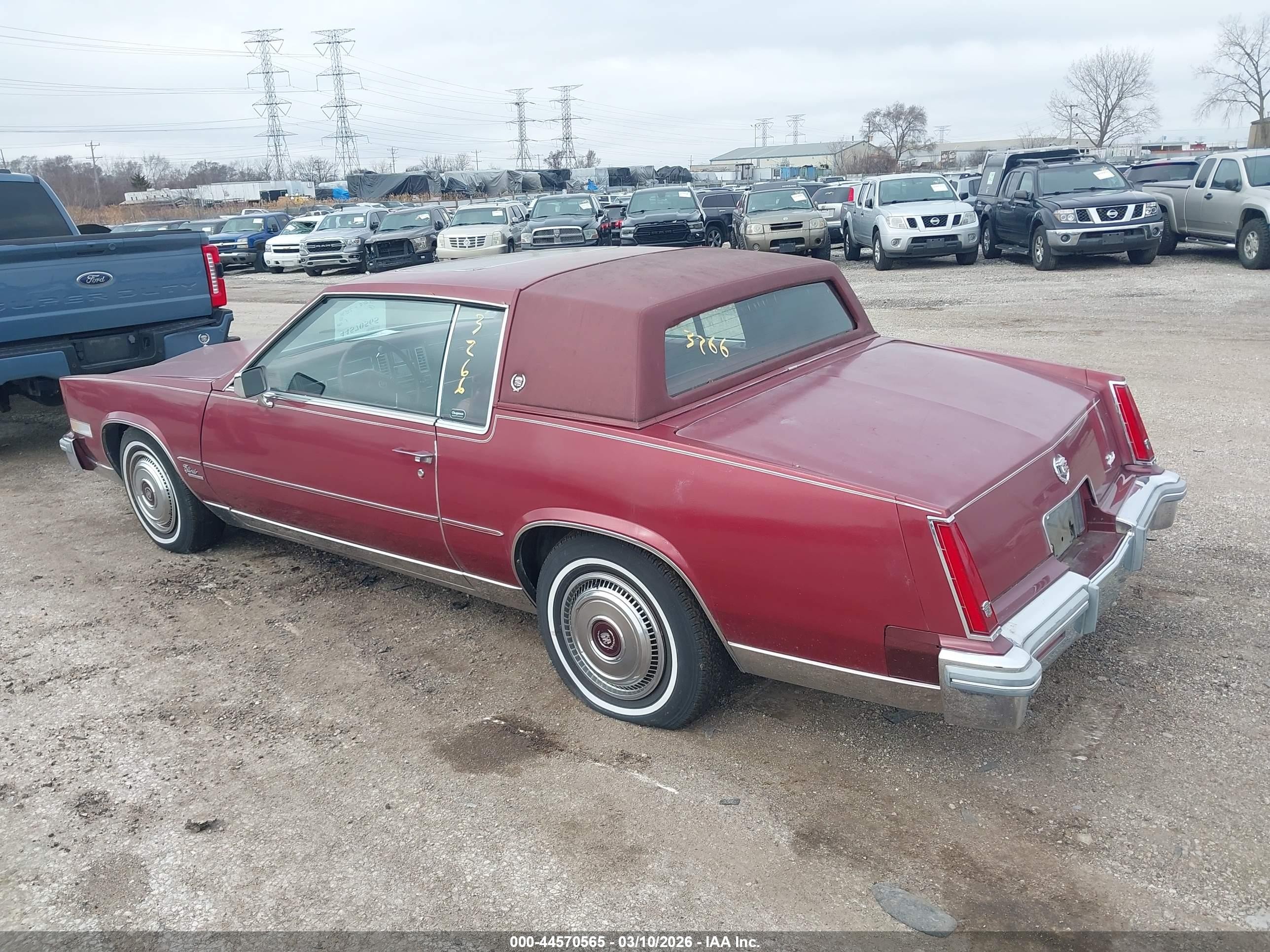 1980 Cadillac Eldorado   Красный vin: 6L579AE649922    