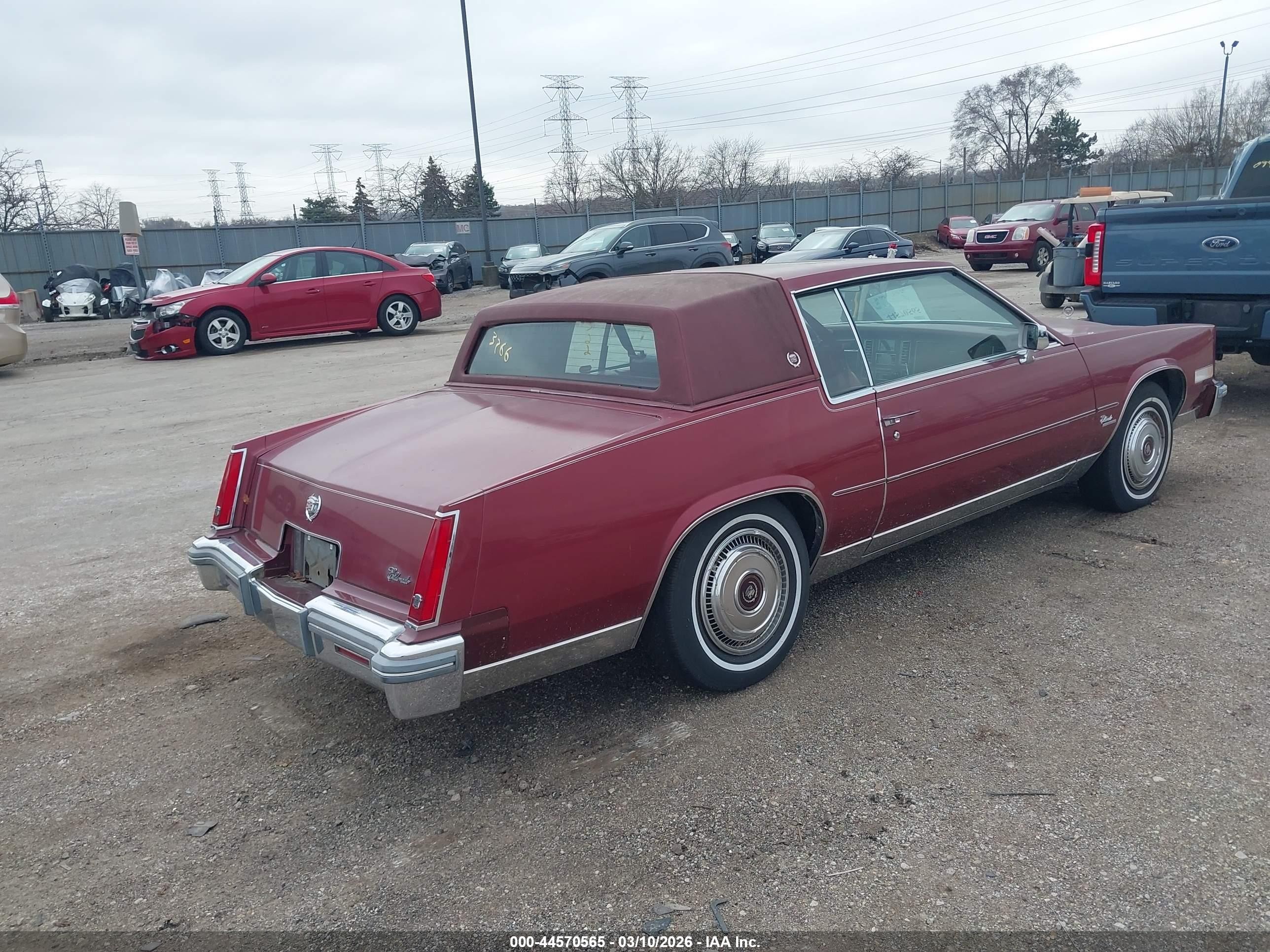 1980 Cadillac Eldorado   Красный vin: 6L579AE649922    