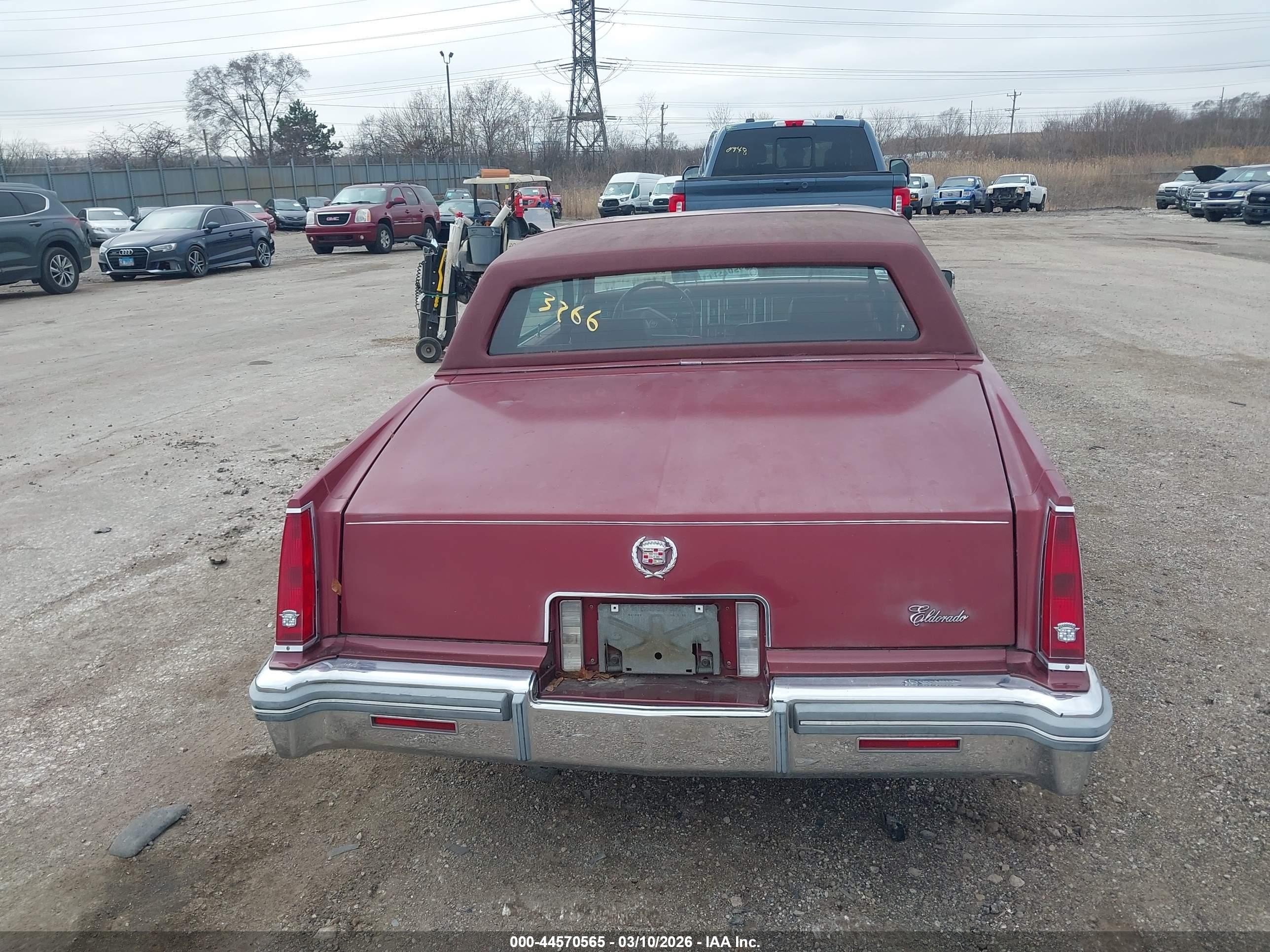1980 Cadillac Eldorado   Красный vin: 6L579AE649922    