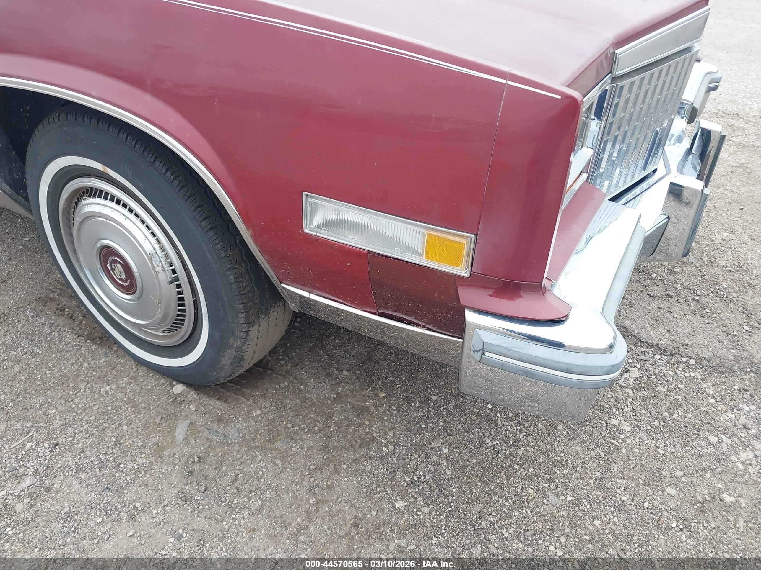 1980 Cadillac Eldorado   Красный vin: 6L579AE649922    