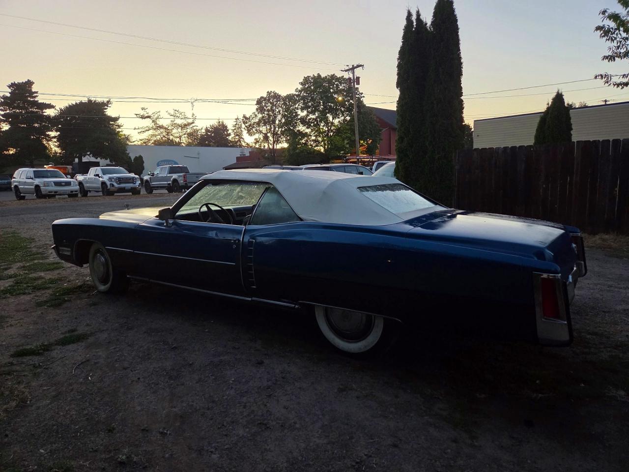 1972 Cadillac Eldorado Blue vin: 6L67S2Q404331
