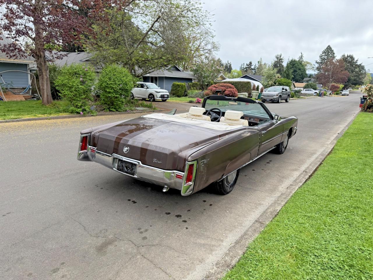 1972 Cadillac Eldorado Brown vin: 6L67S2Q411143