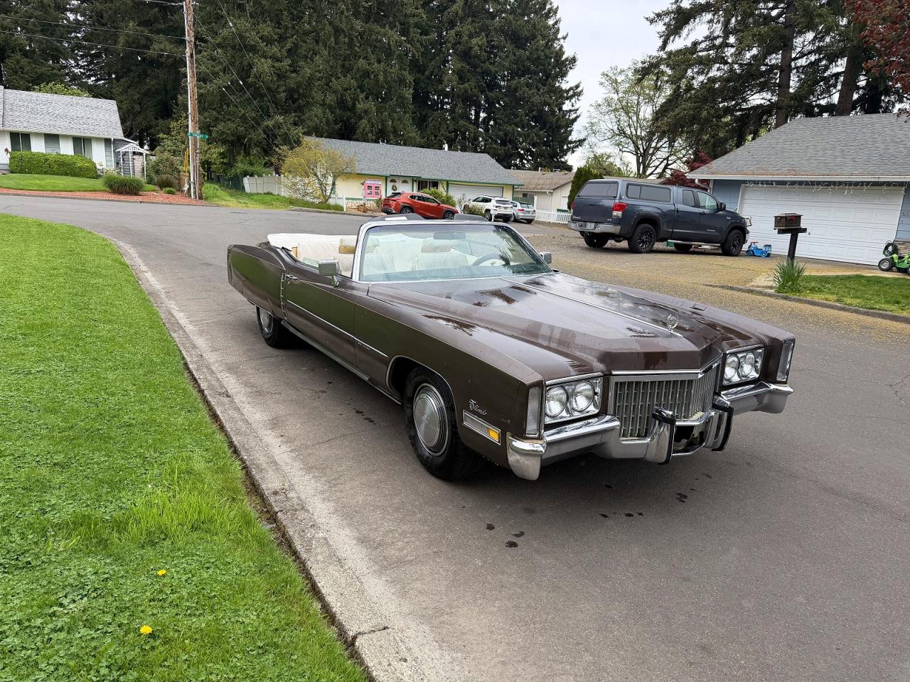1972 Cadillac Eldorado Brown vin: 6L67S2Q411143
