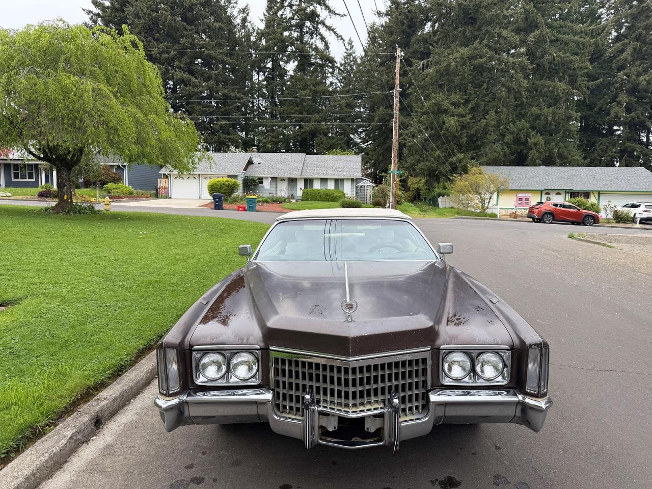 1972 Cadillac Eldorado Brown vin: 6L67S2Q411143