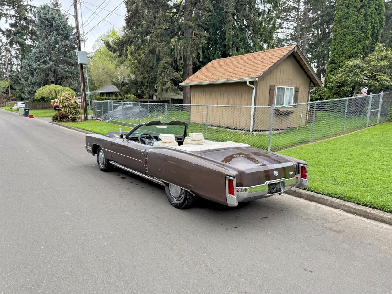 1972 Cadillac Eldorado Brown vin: 6L67S2Q411143