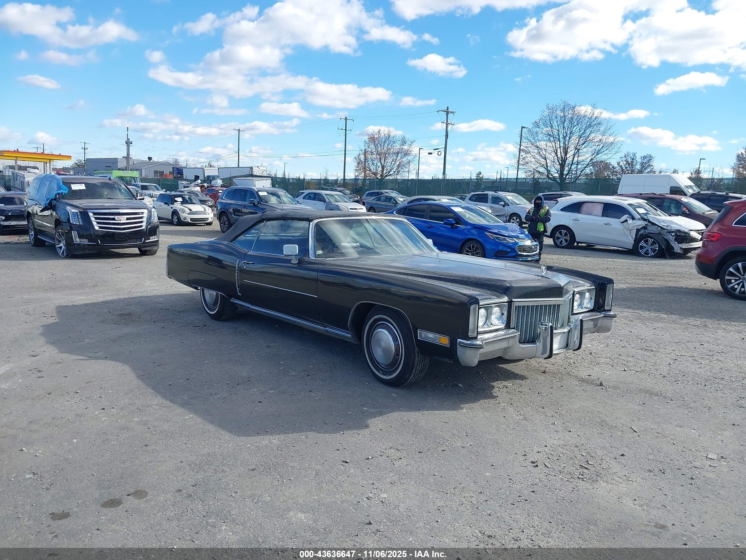 1972 Cadillac Eldorado   Black vin: 6L67S2Q419706    