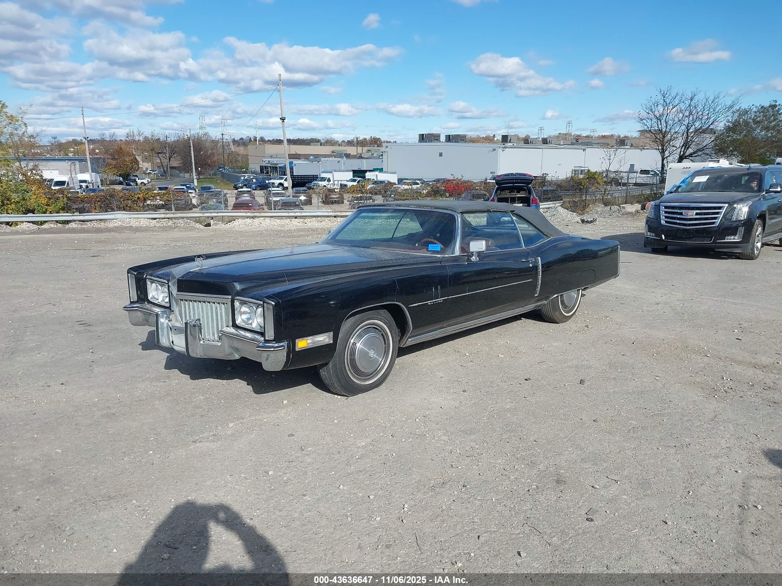 1972 Cadillac Eldorado   Black vin: 6L67S2Q419706    
