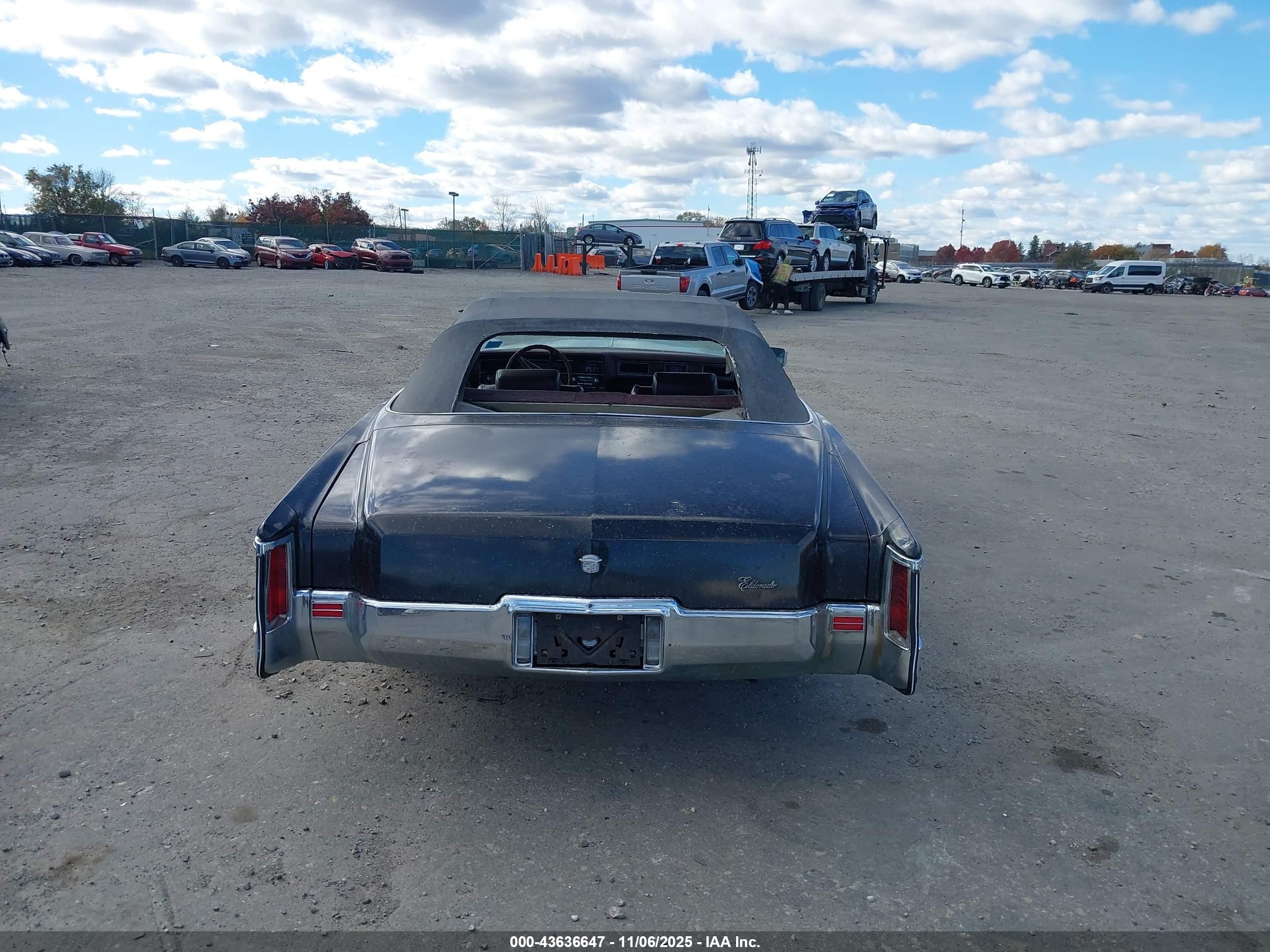 1972 Cadillac Eldorado   Black vin: 6L67S2Q419706    