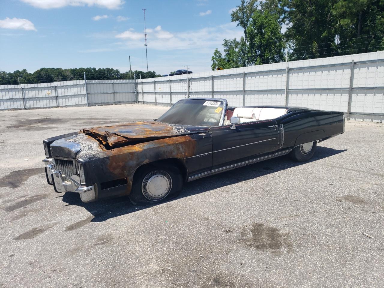 1972 Cadillac Eldorado Black vin: 6L67S2Q428507