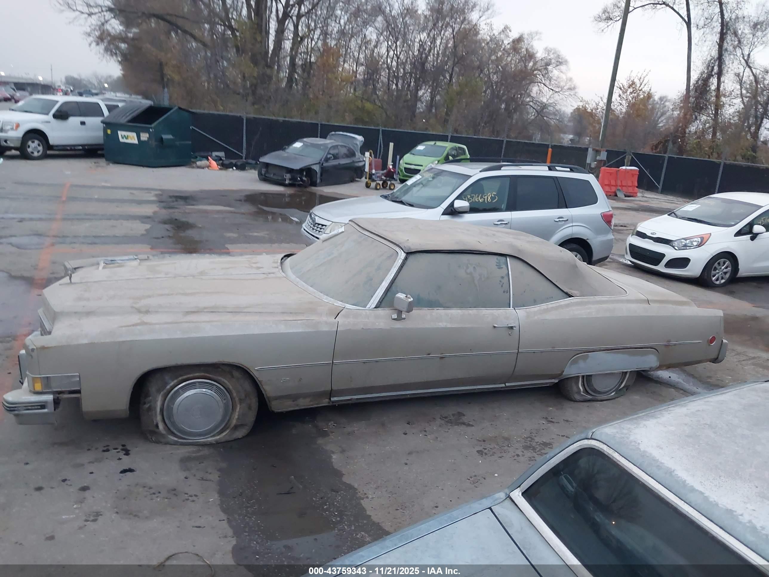 1973 Cadillac Eldorado   Бежевый vin: 6L67S3Q410528    