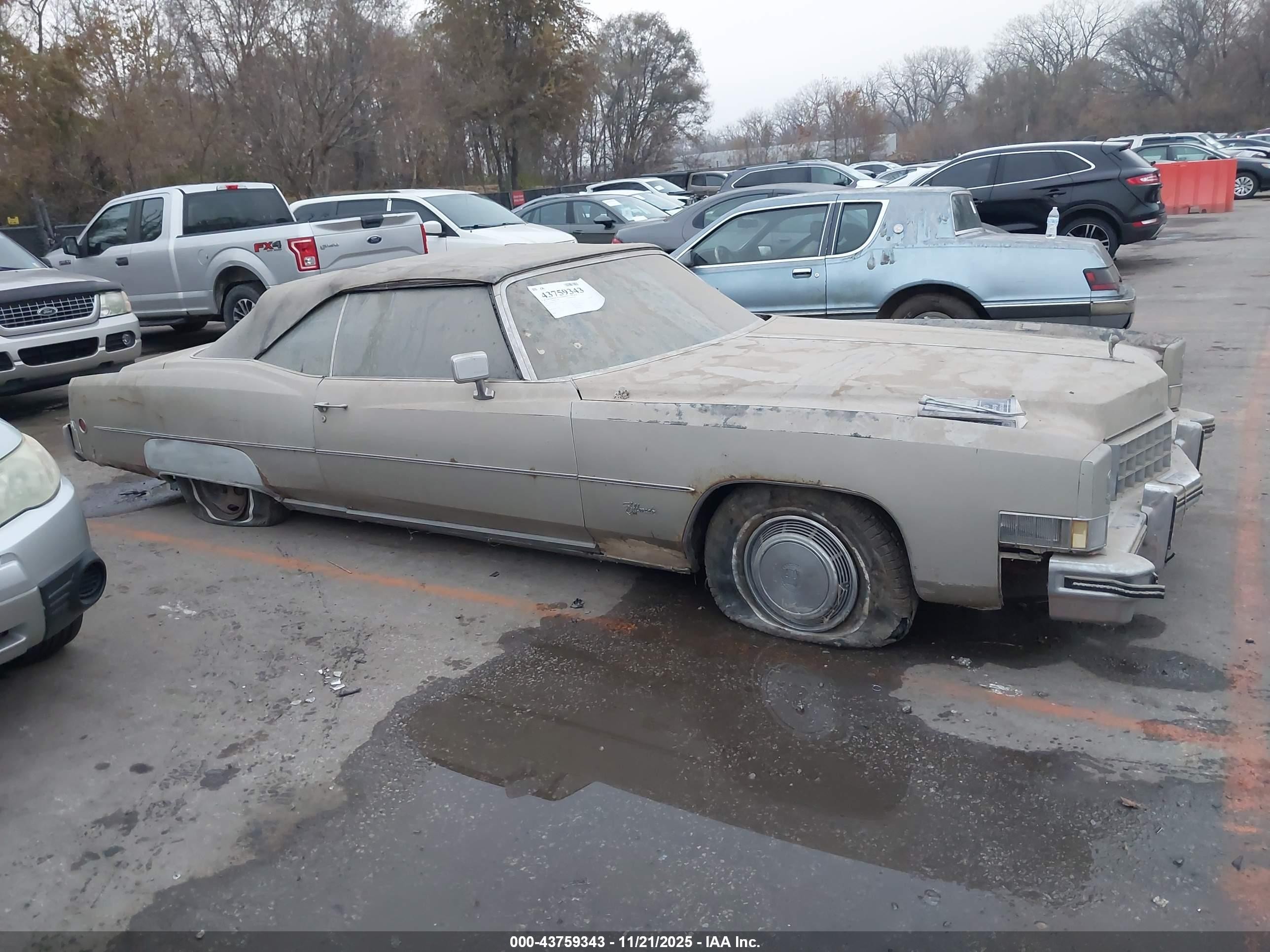 1973 Cadillac Eldorado   Бежевый vin: 6L67S3Q410528    