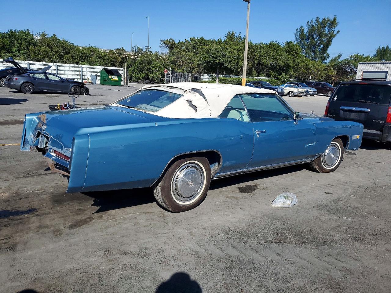 1976 Cadillac Eldorado Blue vin: 6L67S6Q139616