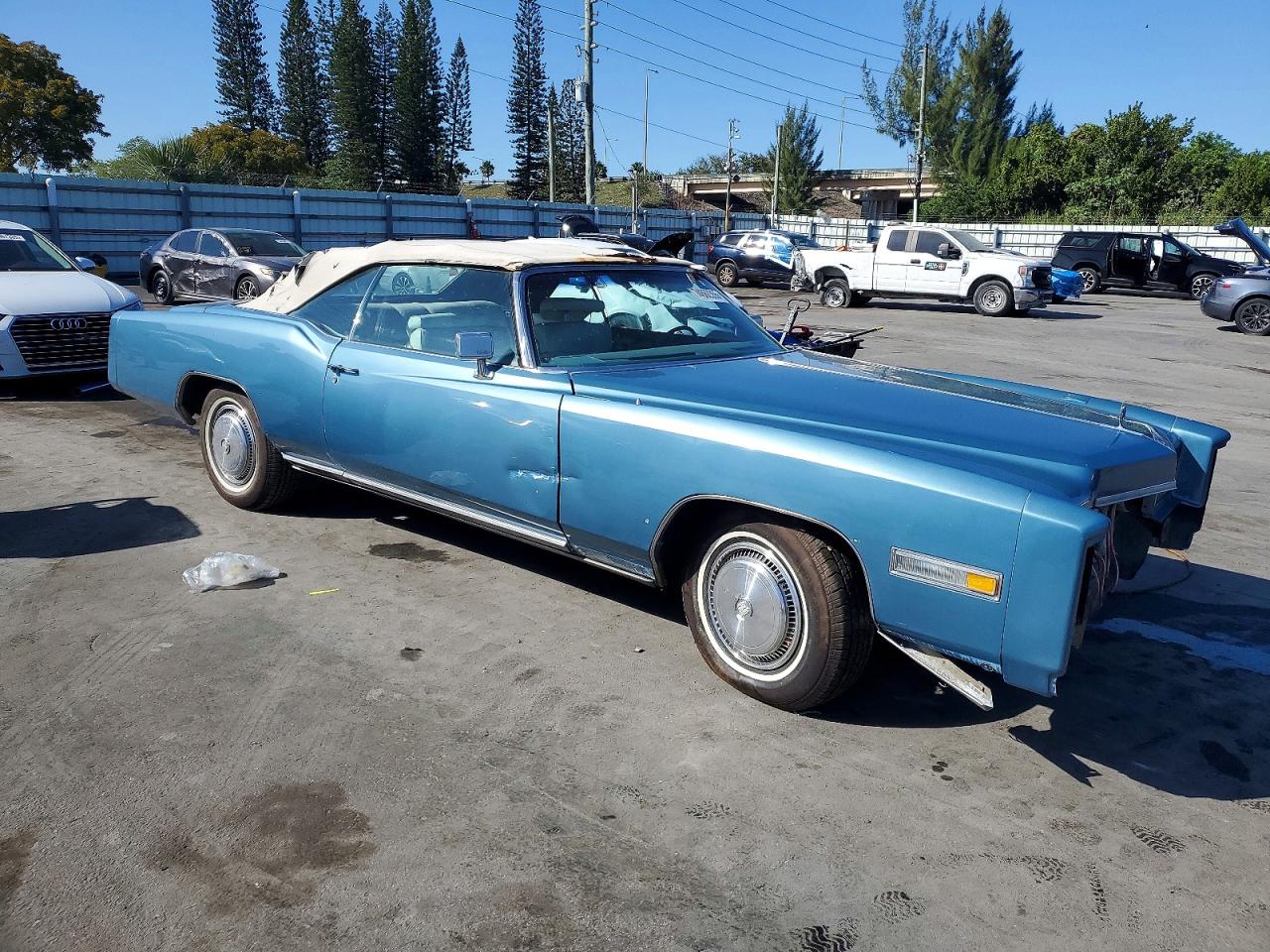 1976 Cadillac Eldorado Blue vin: 6L67S6Q139616