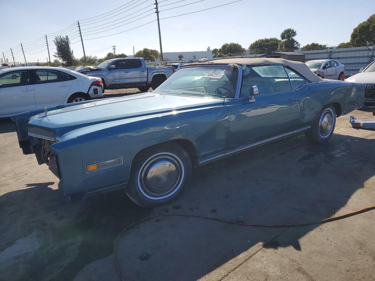 1976 Cadillac Eldorado Blue vin: 6L67S6Q139616