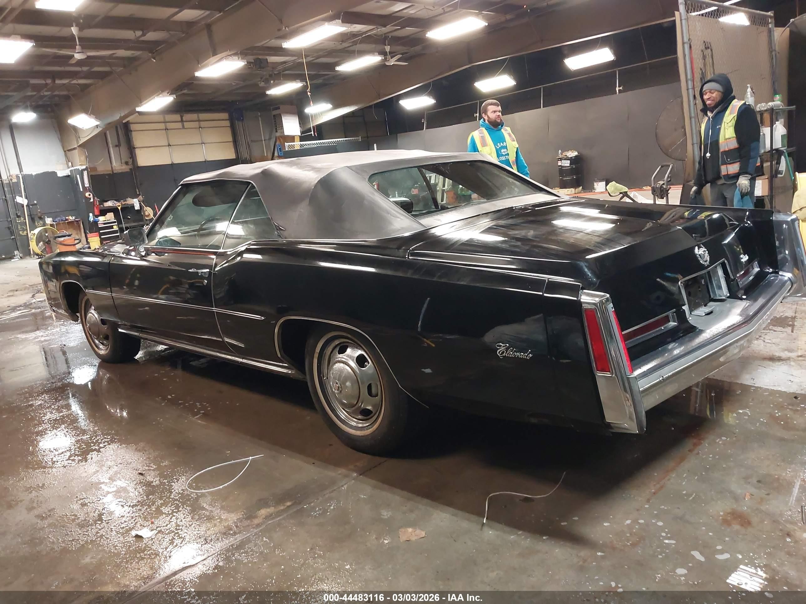 1976 Cadi Eldorado   Черный vin: 6L67S6Q230821    
