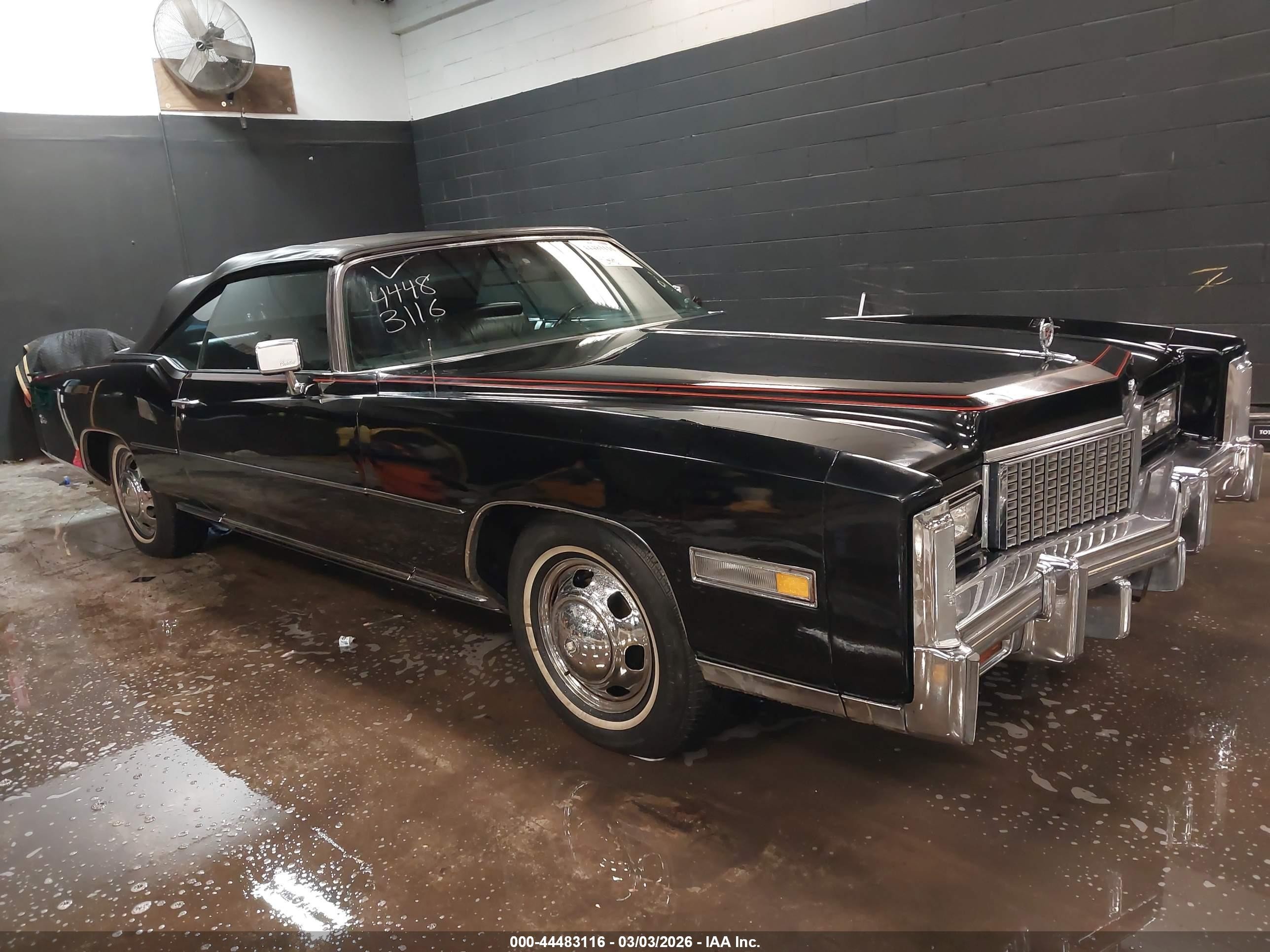 1976 Cadi Eldorado   Черный vin: 6L67S6Q230821    