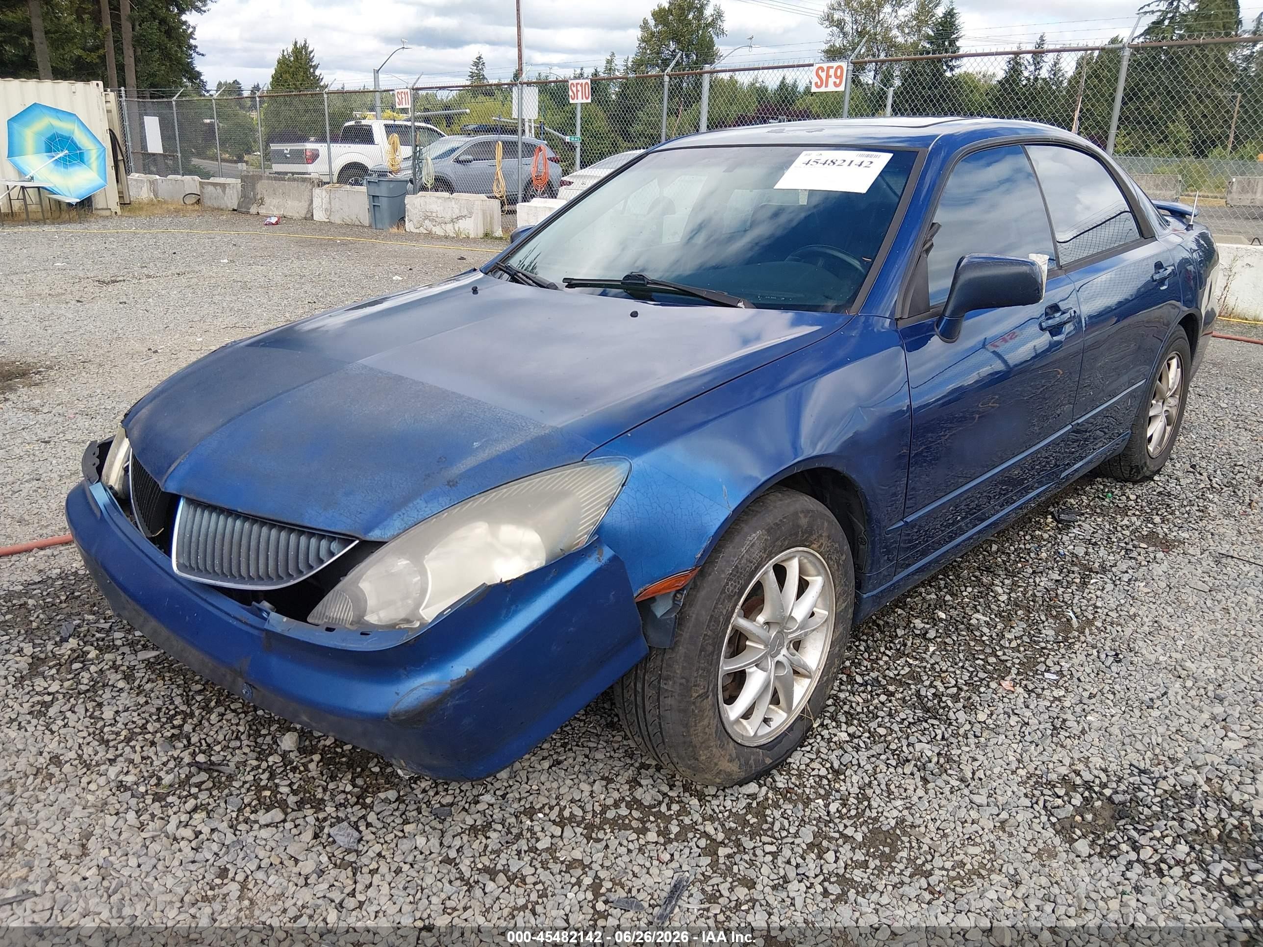 2004 Mitsubishi Diamante Vr-x Blue vin: 6MMAP87P84T002090