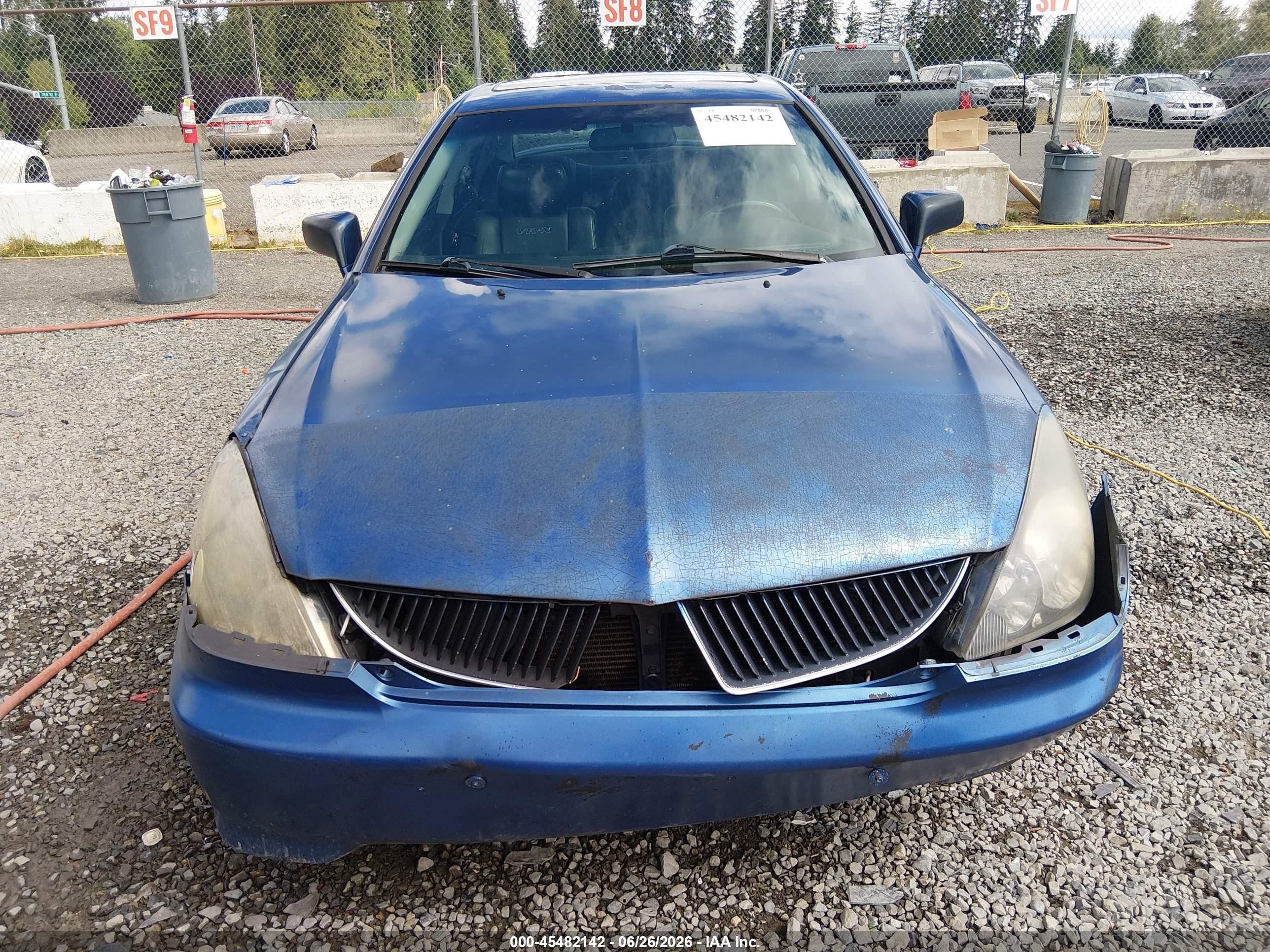 2004 Mitsubishi Diamante Vr-x Blue vin: 6MMAP87P84T002090