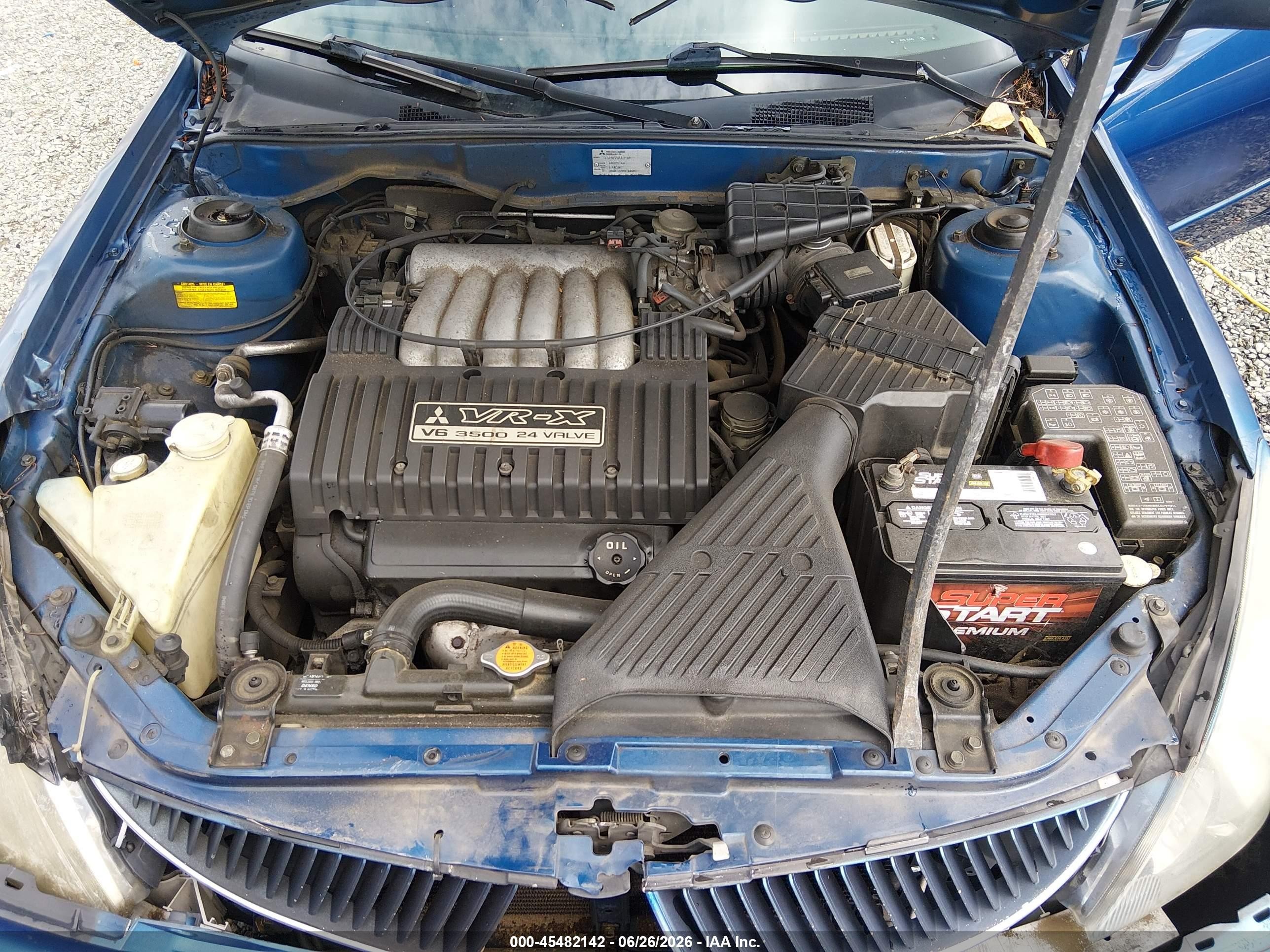 2004 Mitsubishi Diamante Vr-x Blue vin: 6MMAP87P84T002090