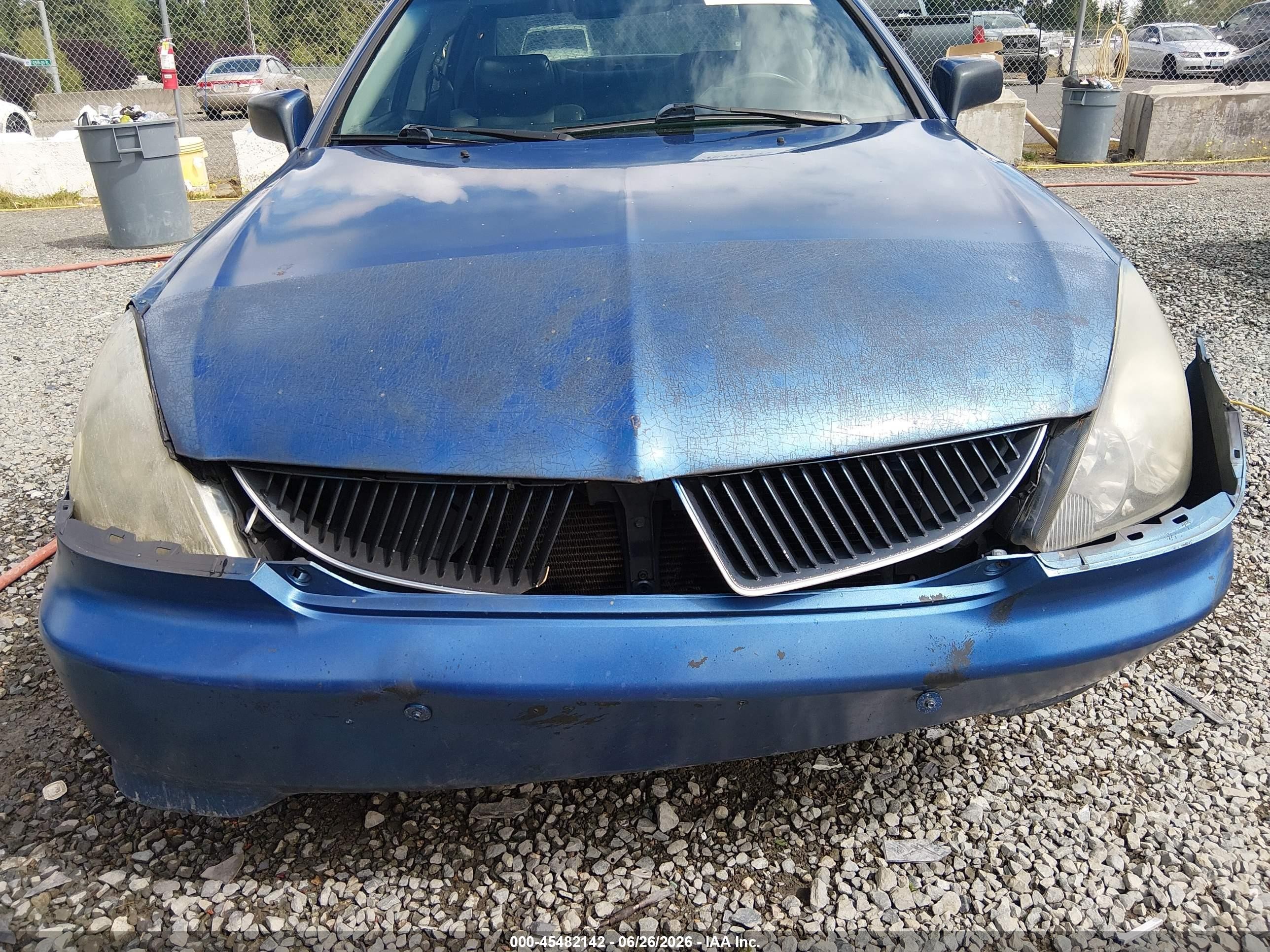 2004 Mitsubishi Diamante Vr-x Blue vin: 6MMAP87P84T002090
