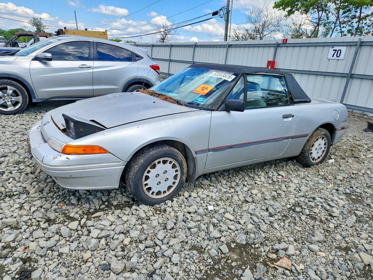 1991 Mercury Capri Silver vin: 6MPCT01Z1M8608885