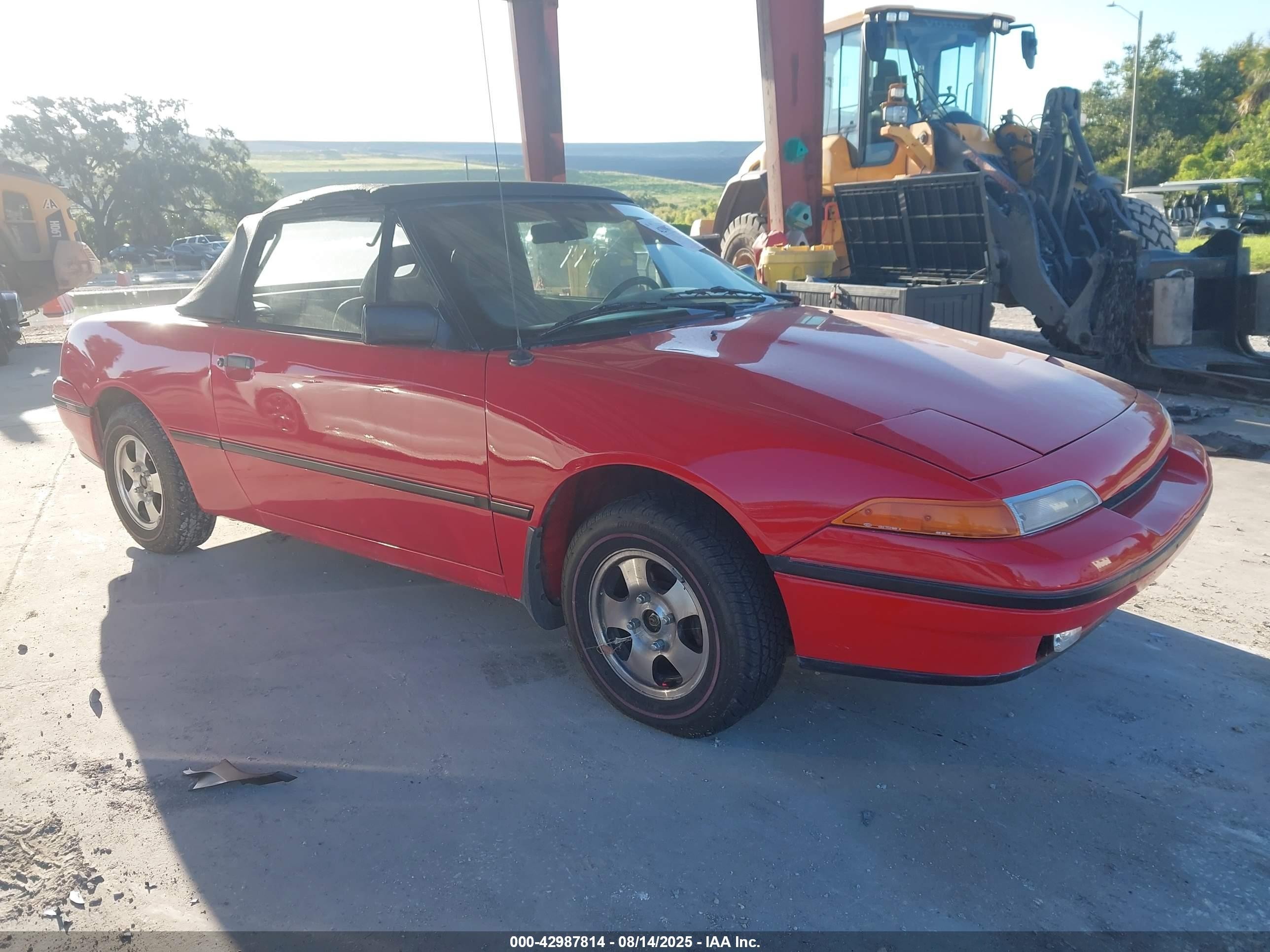 1991 Mercury Capri   Красный vin: 6MPCT01Z2M8634766