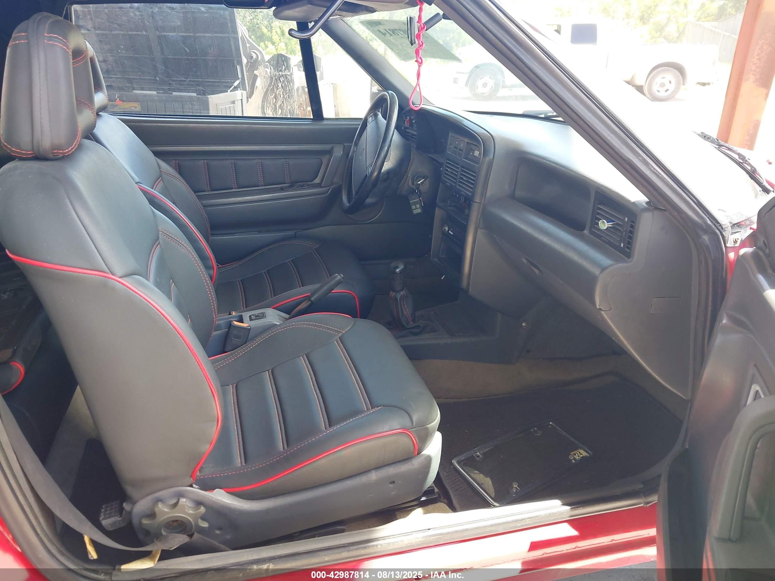 1991 Mercury Capri   Красный vin: 6MPCT01Z2M8634766