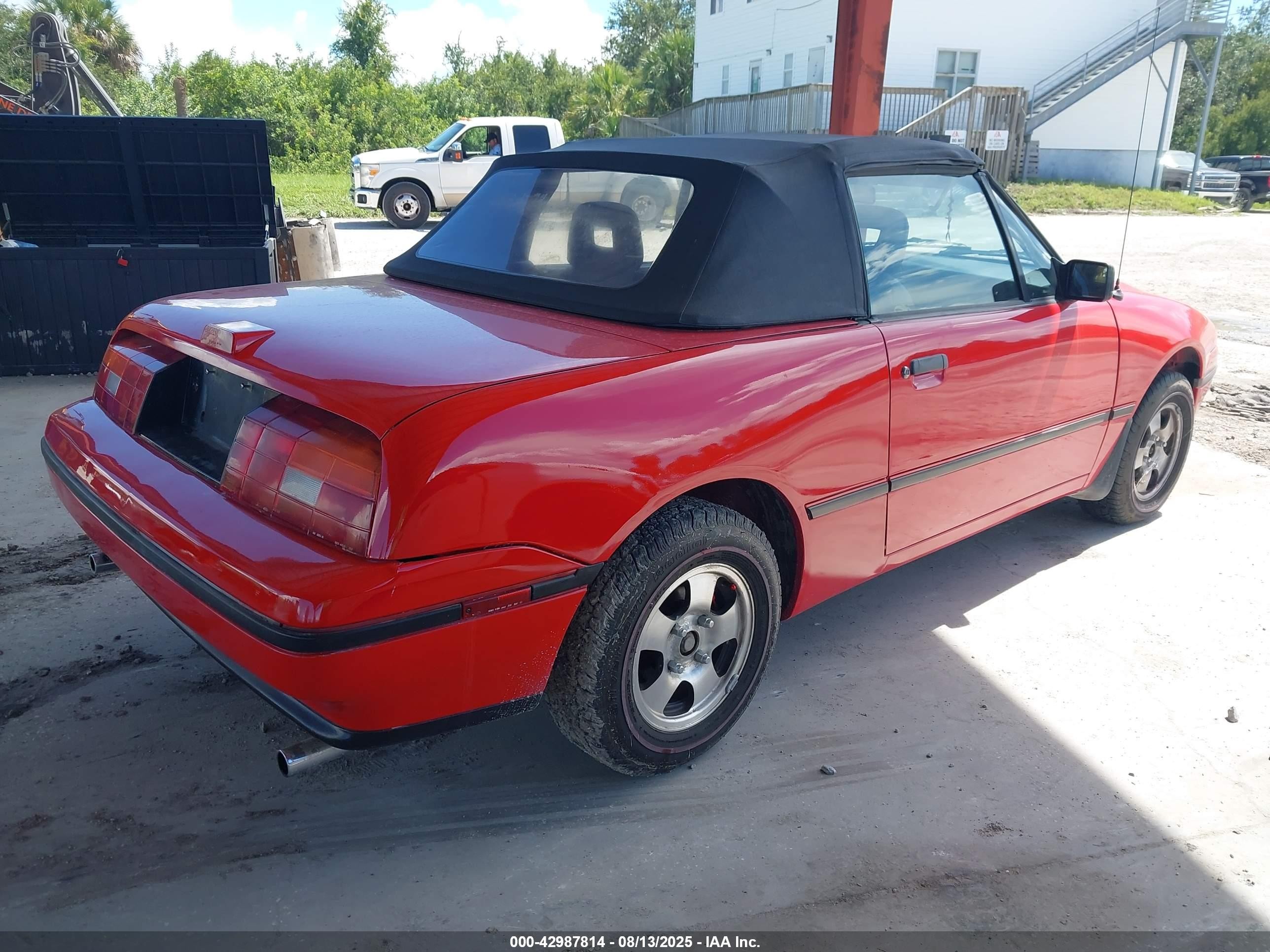 1991 Mercury Capri   Красный vin: 6MPCT01Z2M8634766