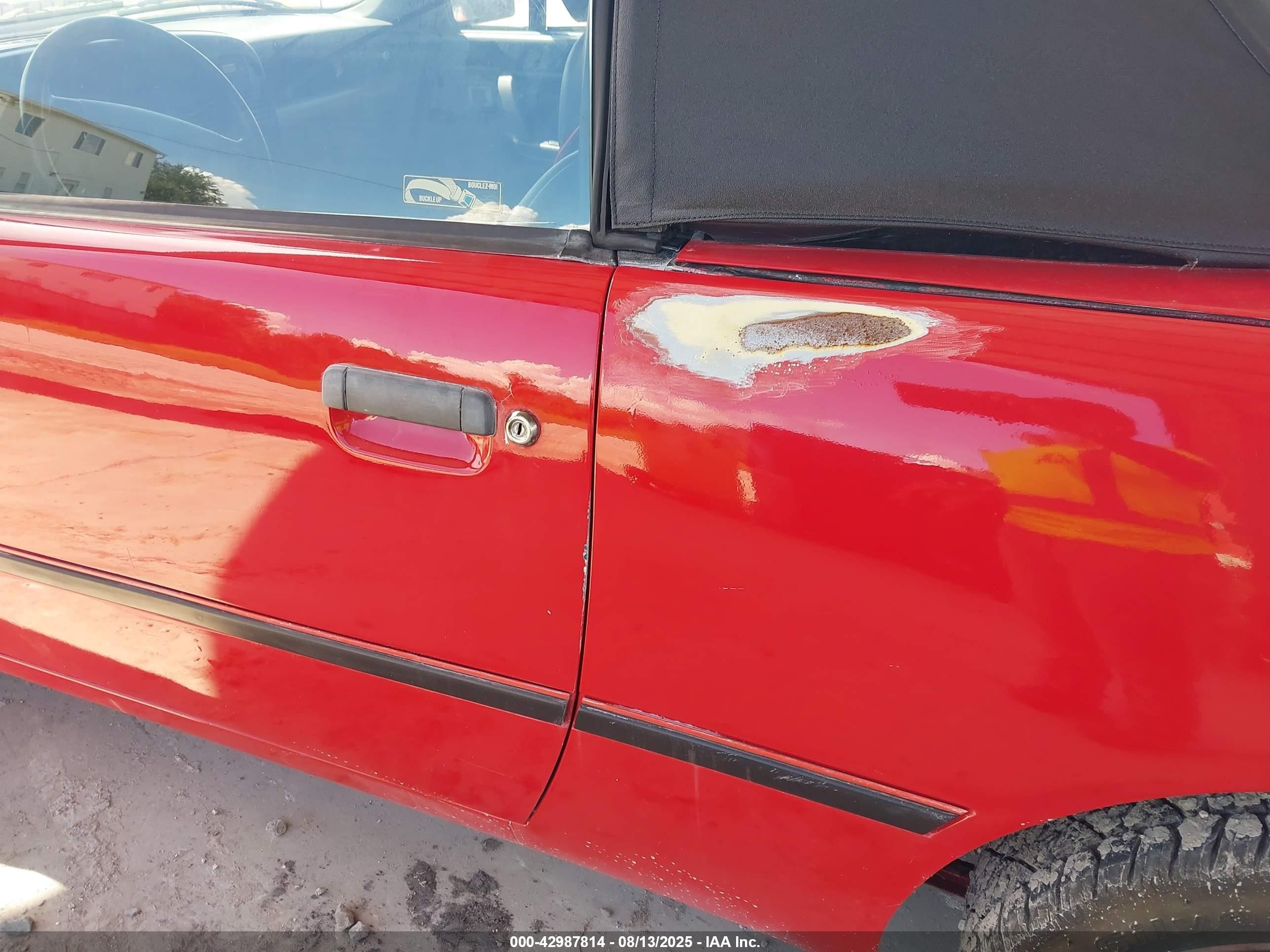 1991 Mercury Capri   Красный vin: 6MPCT01Z2M8634766