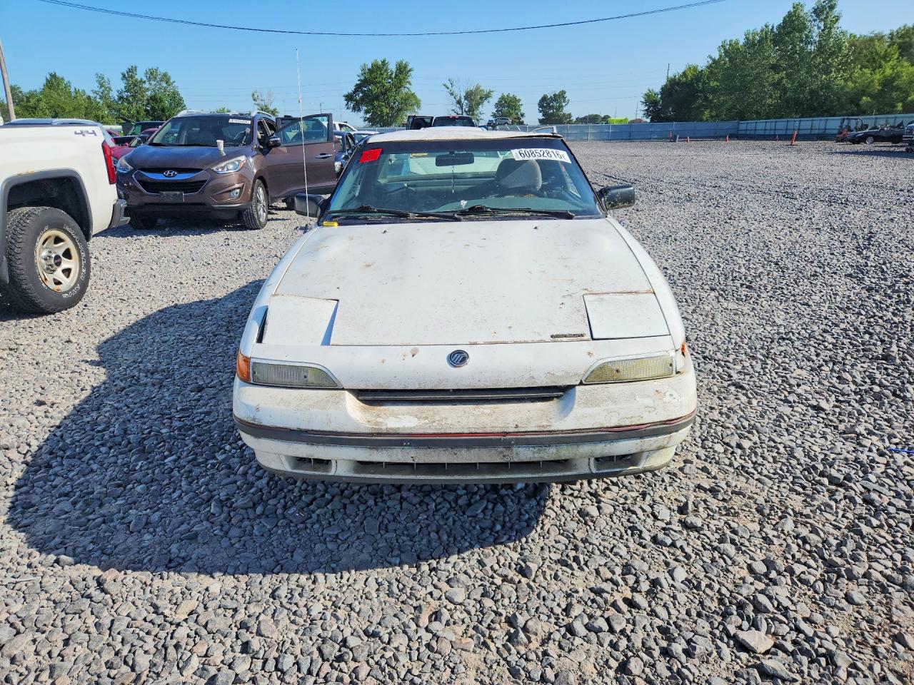 1991 Mercury Capri White vin: 6MPCT01Z4M8603034